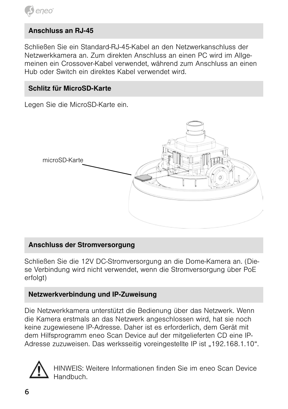 Eneo NXD-980IR37P User Manual | Page 6 / 60