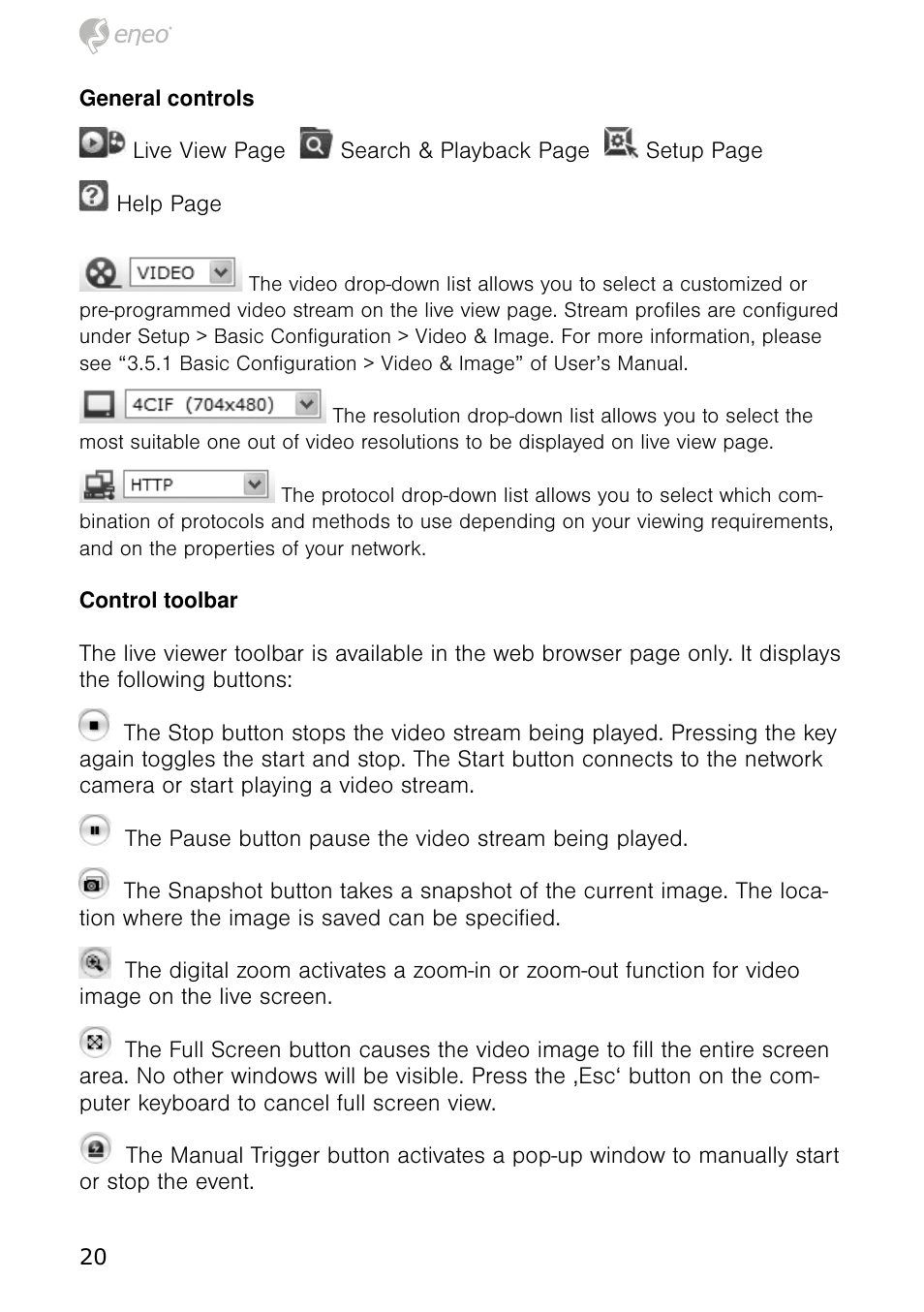 Eneo NXD-980IR37M User Manual | Page 20 / 56