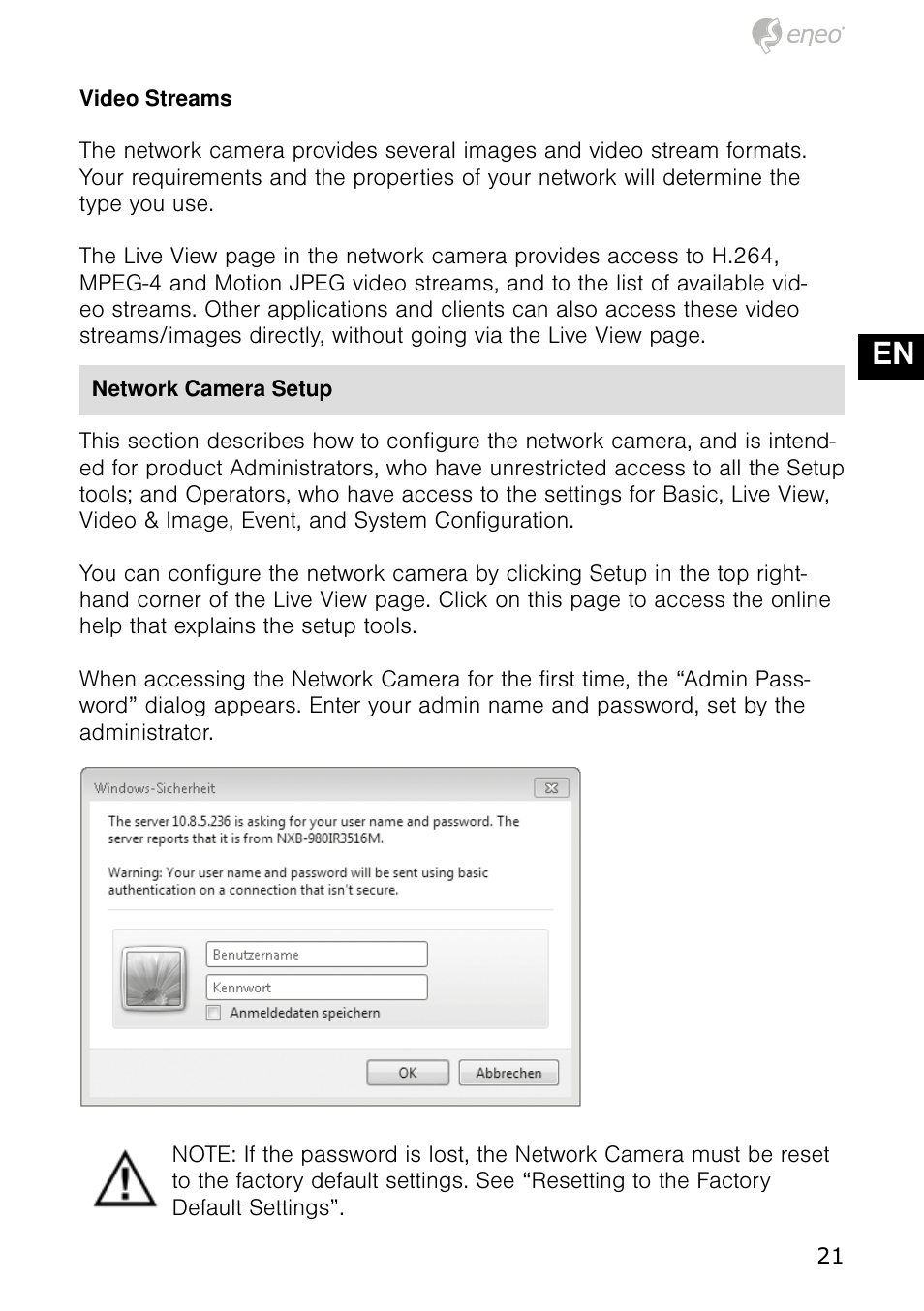 De en fr pl ru | Eneo NXD-980IR37M User Manual | Page 21 / 56