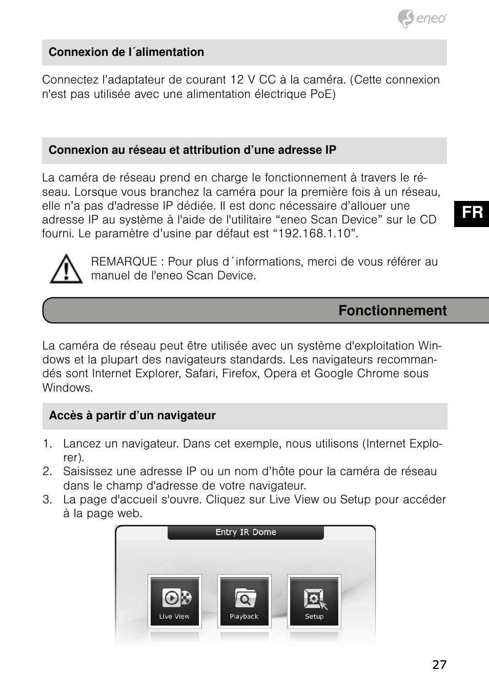 De en fr pl ru | Eneo NXD-980IR37M User Manual | Page 27 / 56