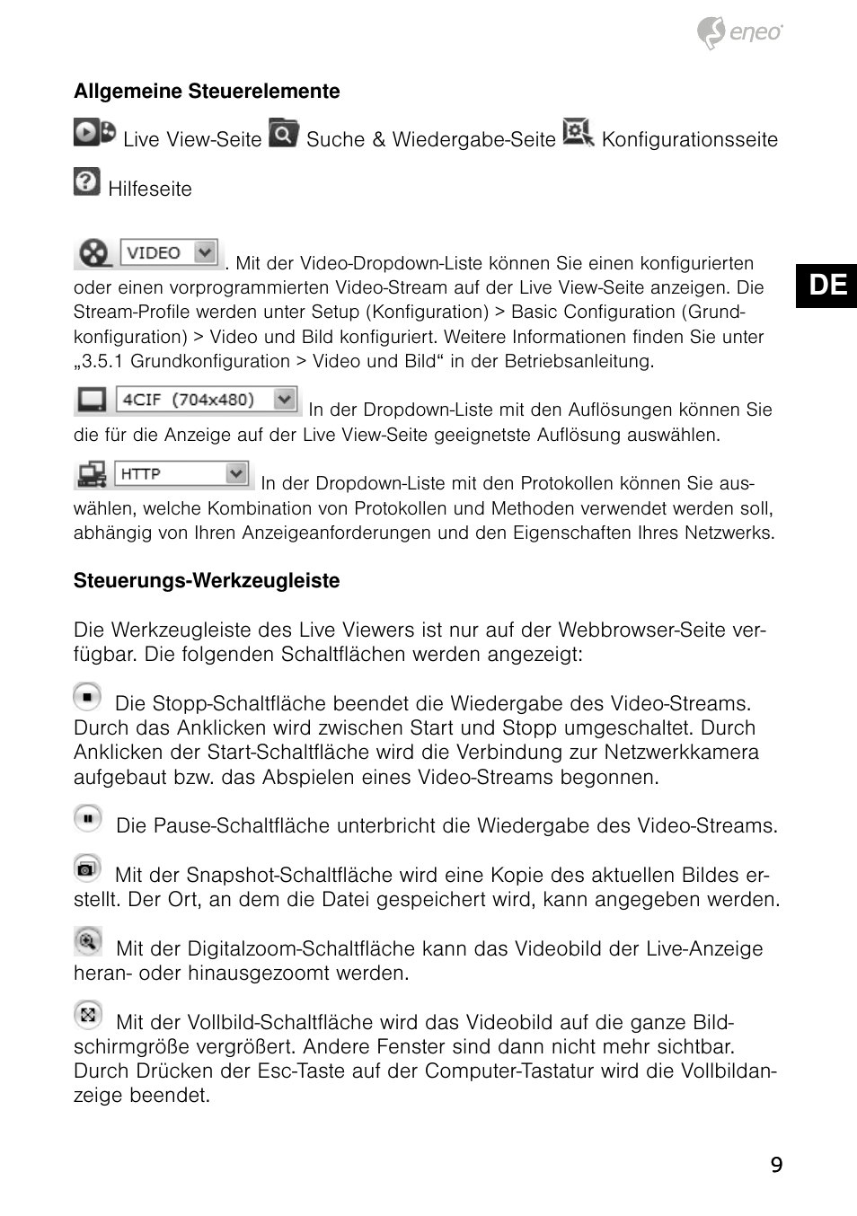 De en fr pl ru | Eneo NXD-980IR37M User Manual | Page 9 / 56