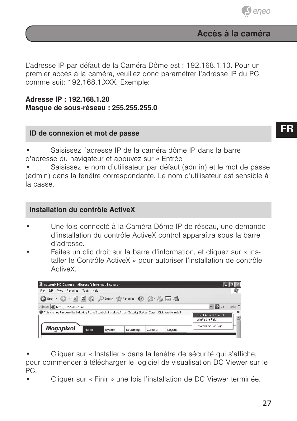 De en fr pl ru | Eneo PXD-5362F01IR User Manual | Page 27 / 48