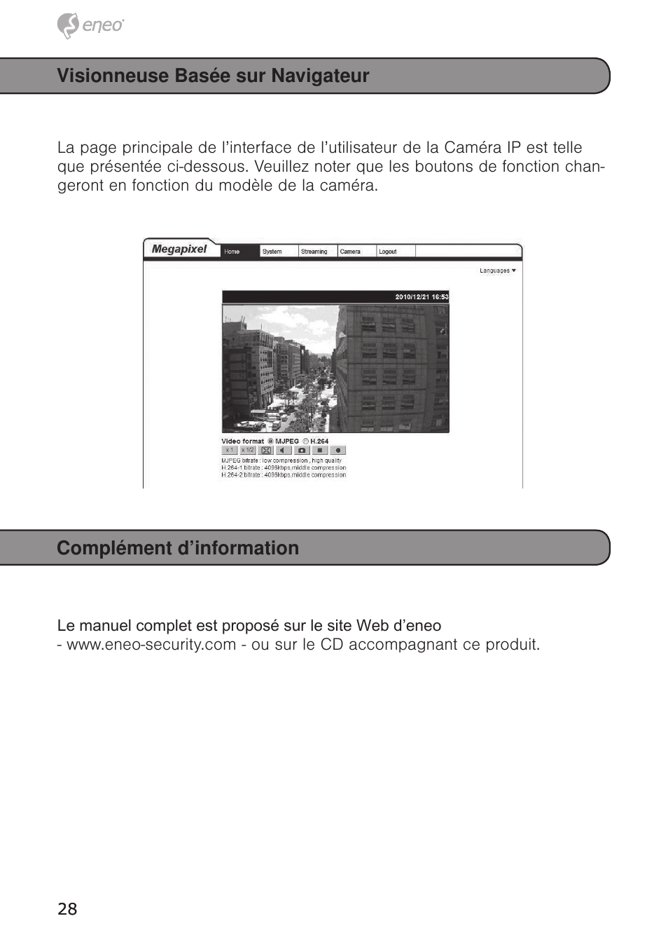 Eneo PXD-5362F01IR User Manual | Page 28 / 48