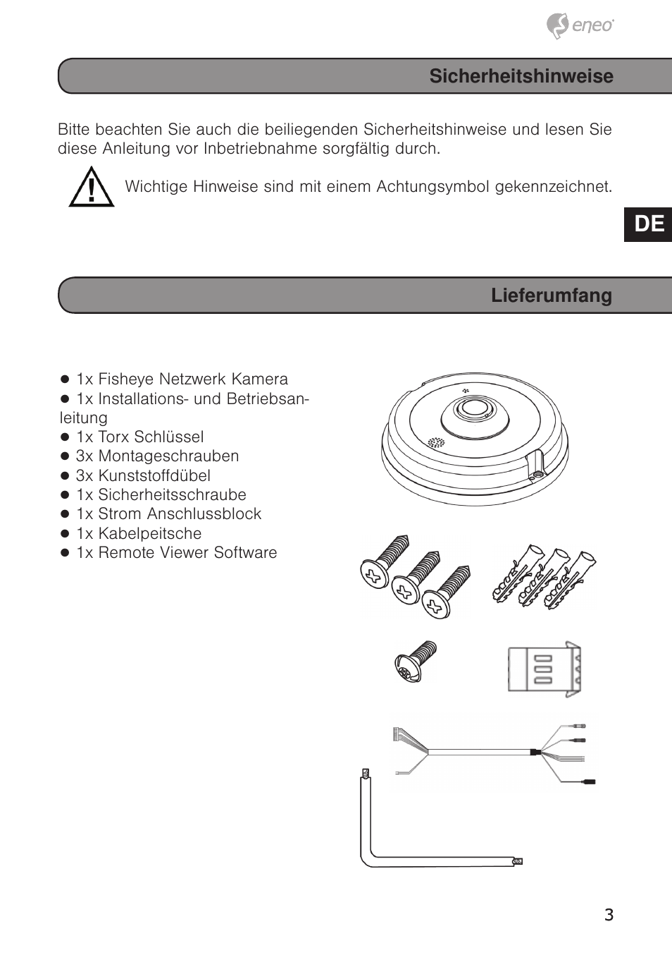 De en fr pl ru | Eneo PXD-5362F01IR User Manual | Page 3 / 48