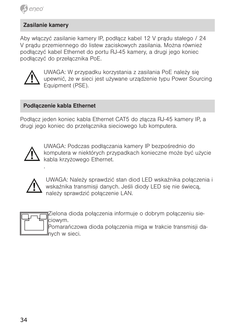 Eneo PXD-5362F01IR User Manual | Page 34 / 48