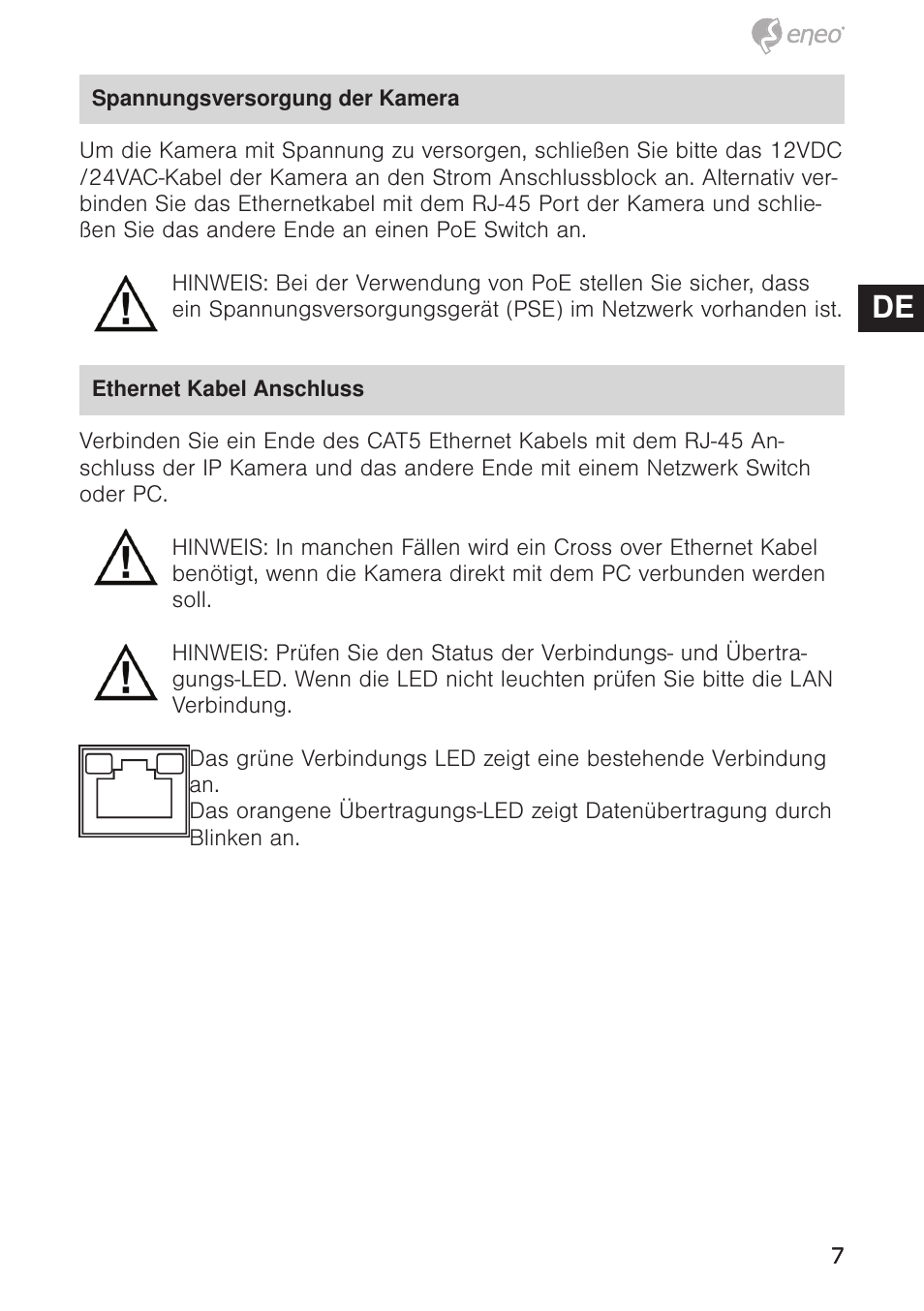 De en fr pl ru | Eneo PXD-5362F01IR User Manual | Page 7 / 48
