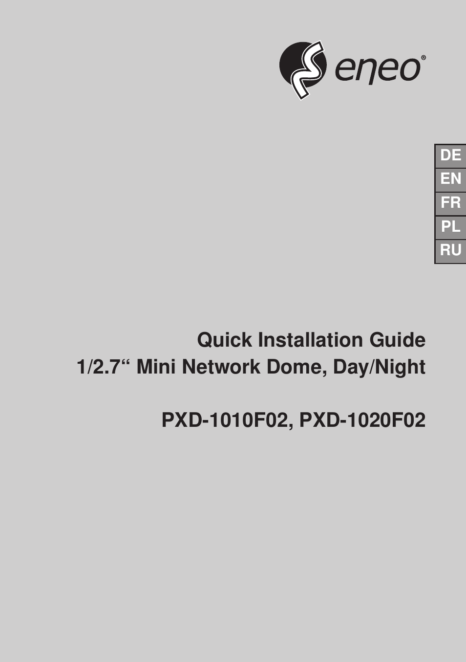 Eneo PXD-1020F02 User Manual | 42 pages