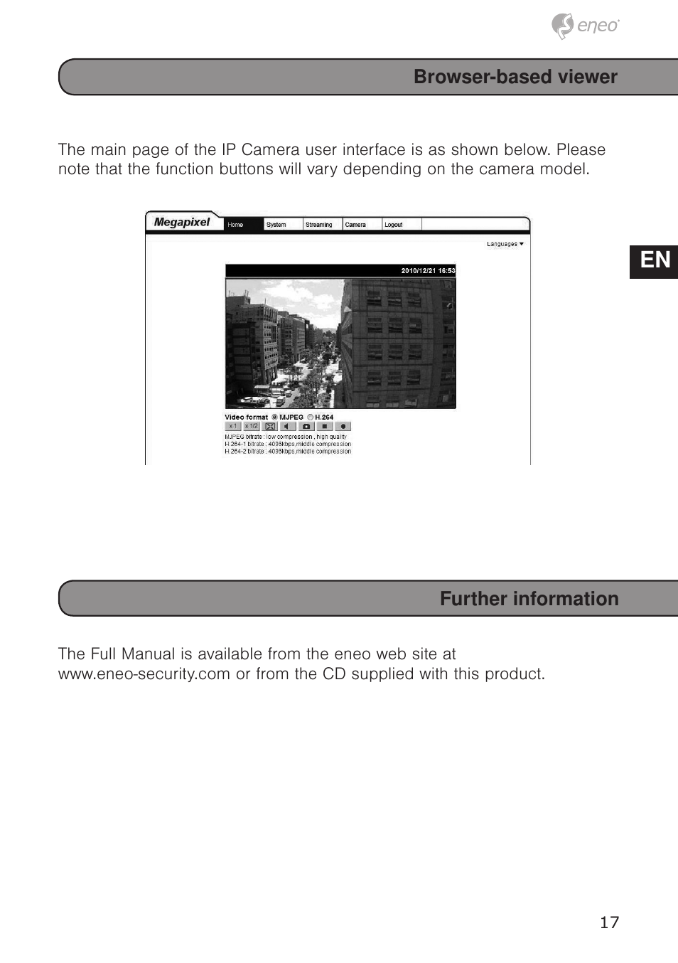 De en fr pl ru | Eneo PXD-1020F02 User Manual | Page 17 / 42