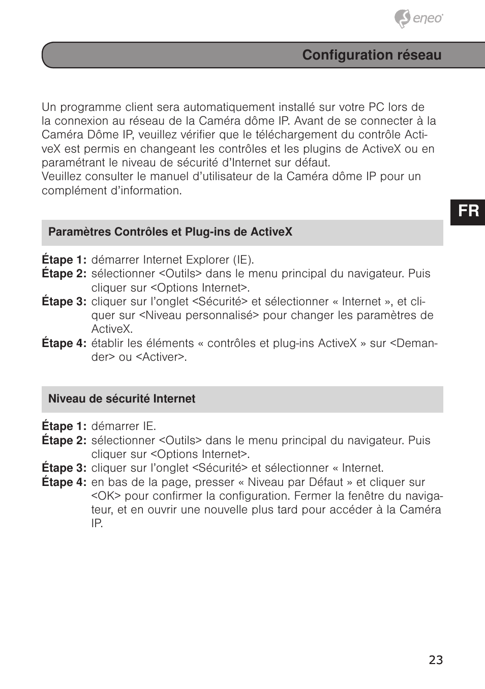 De en fr pl ru | Eneo PXD-1020F02 User Manual | Page 23 / 42