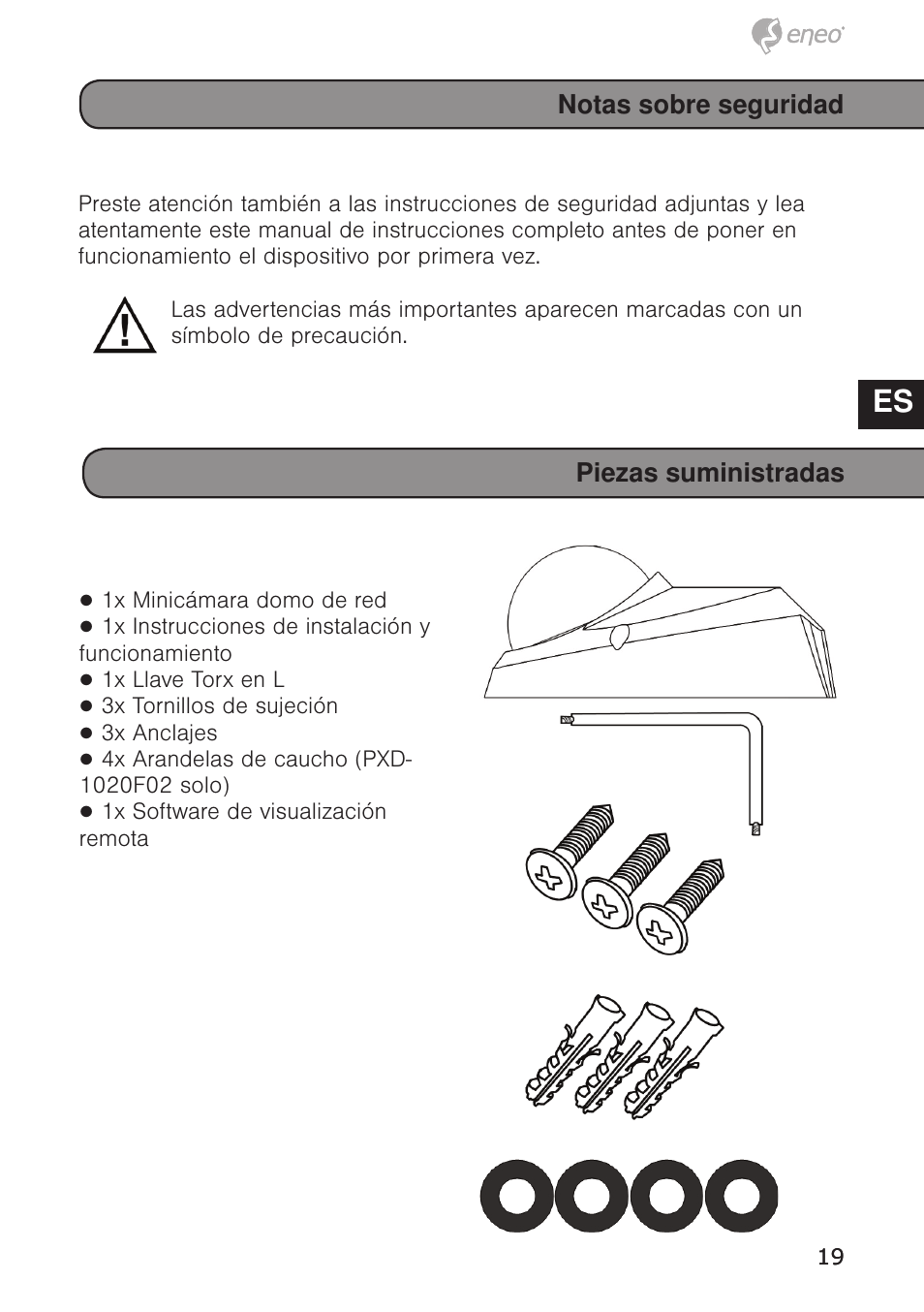 Tr it es ro | Eneo PXD-1020F02 User Manual | Page 19 / 34