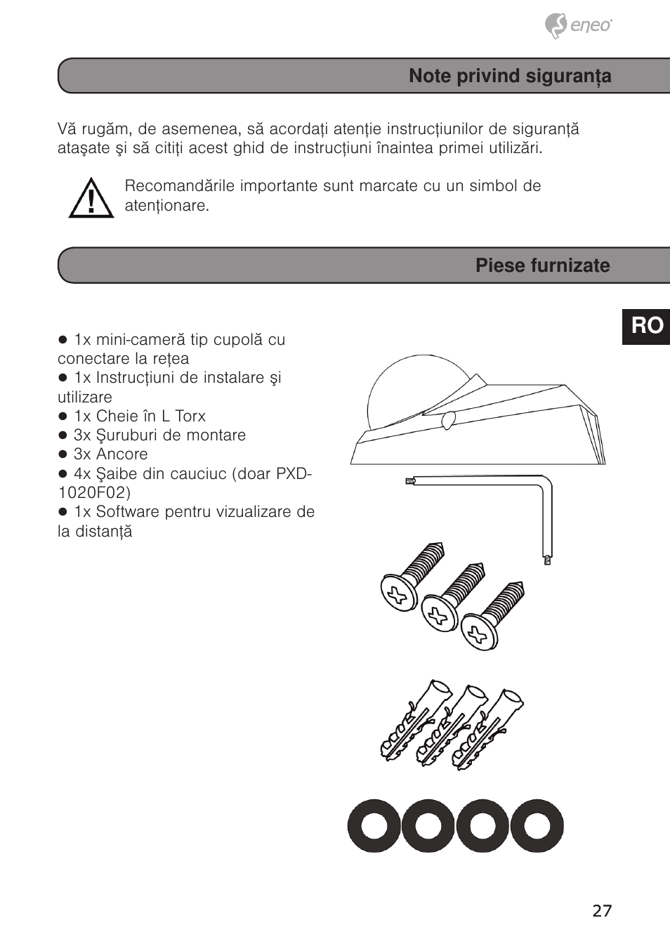 Tr it es ro | Eneo PXD-1020F02 User Manual | Page 27 / 34