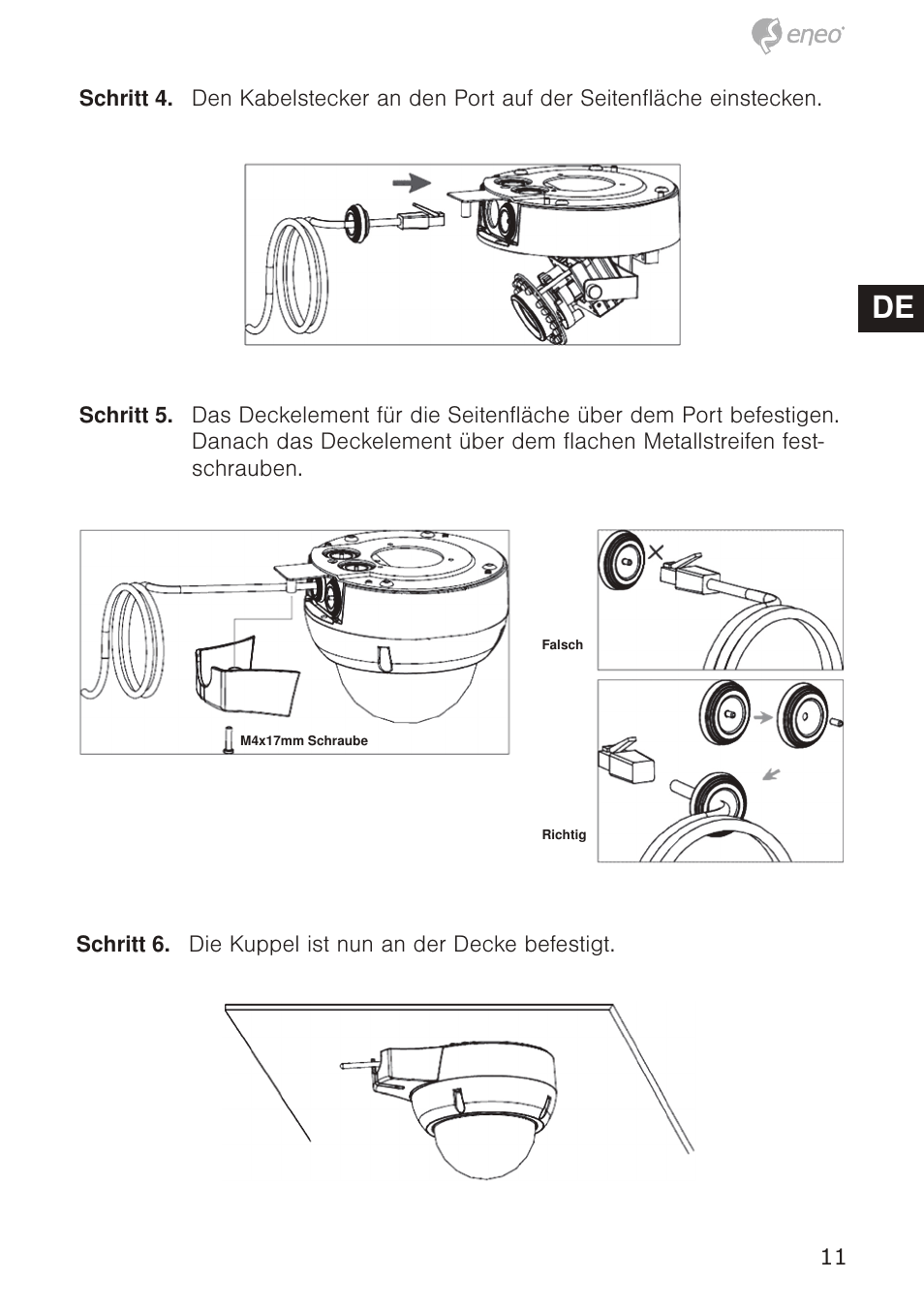 De en fr pl ru de en fr pl ru | Eneo GXD-1710M/IR User Manual | Page 11 / 58