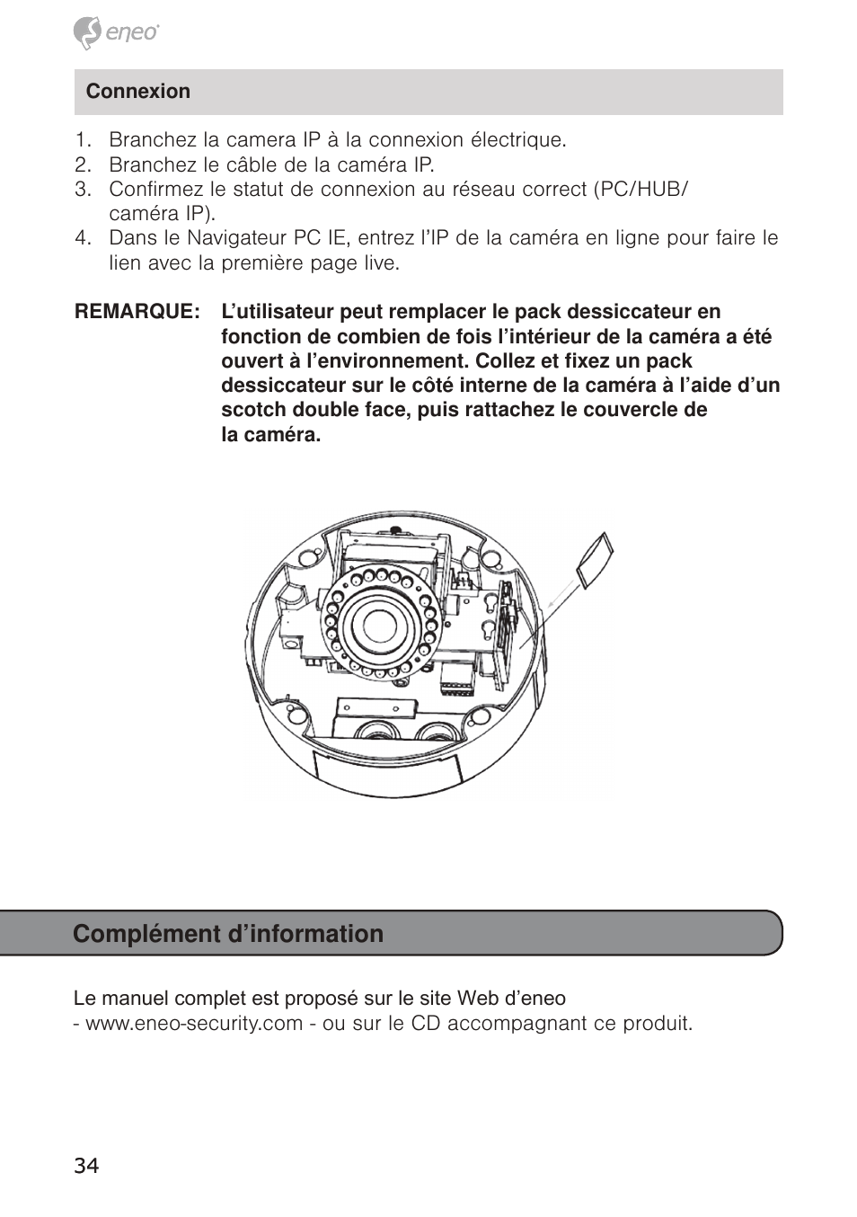 Complément d’information | Eneo GXD-1710M/IR User Manual | Page 34 / 58