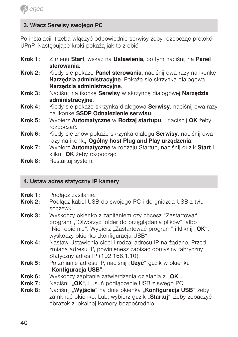 Eneo GXD-1710M/IR User Manual | Page 40 / 58