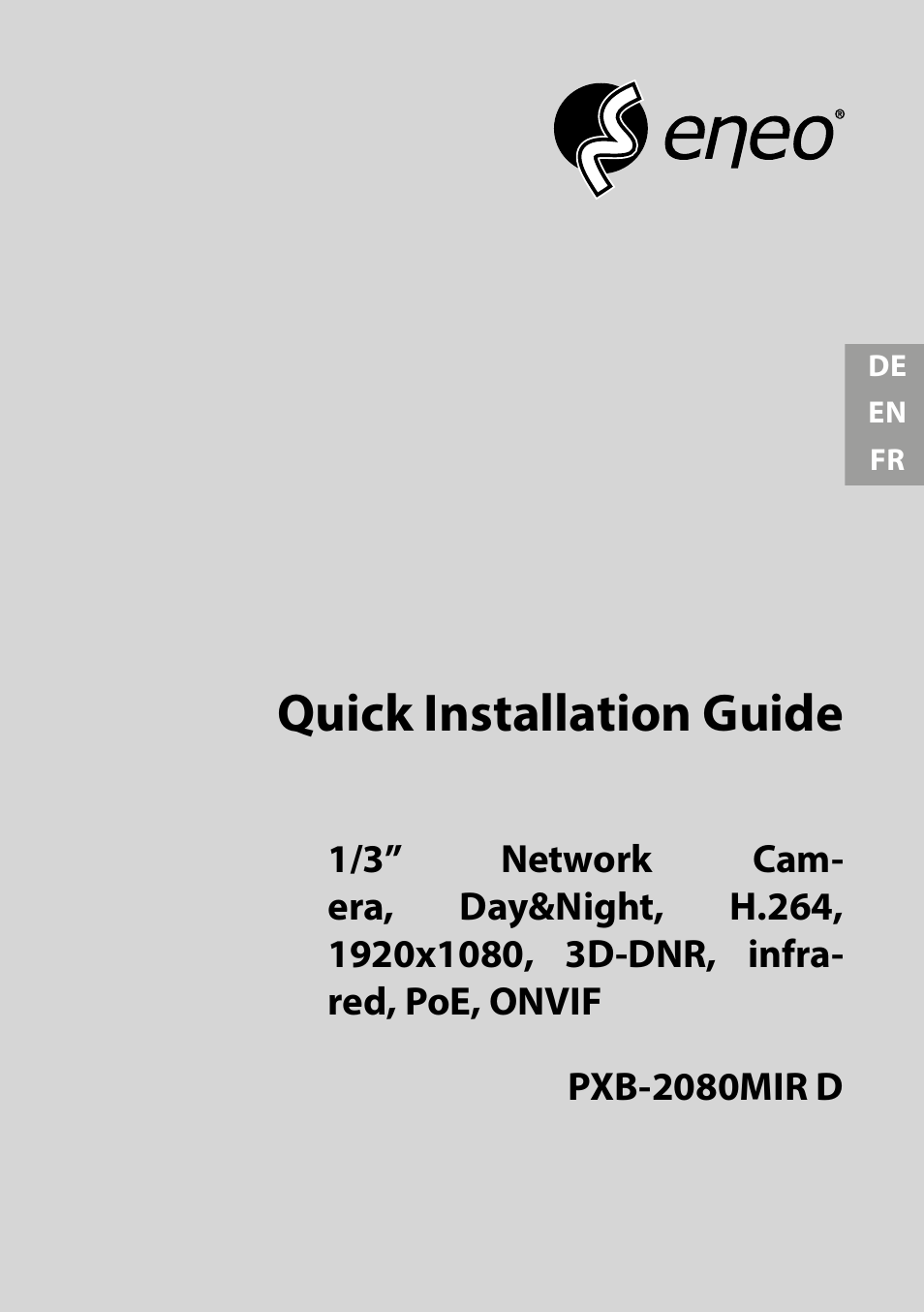 Eneo PXB-2080MIR D User Manual | 48 pages