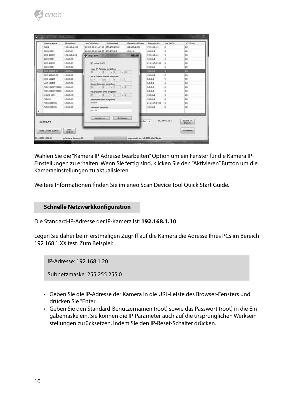 Eneo PXB-2080MIR D User Manual | Page 10 / 48