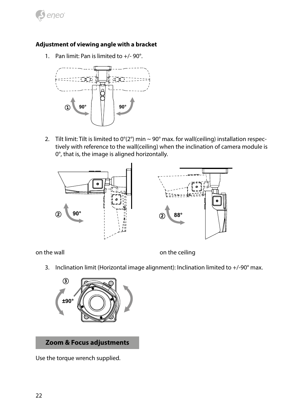 Eneo PXB-2080MIR D User Manual | Page 22 / 48