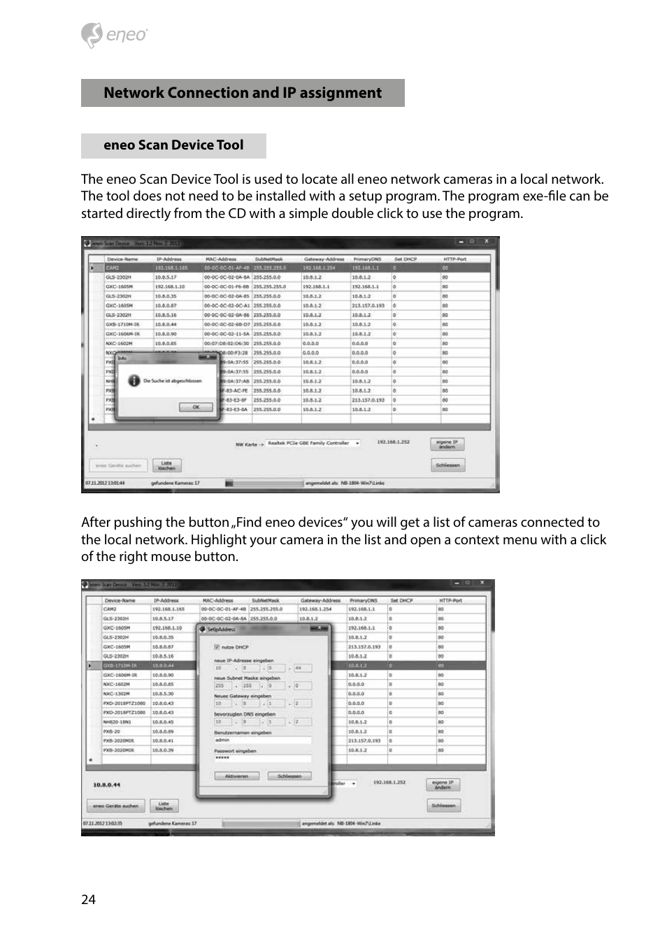 Eneo PXB-2080MIR D User Manual | Page 24 / 48