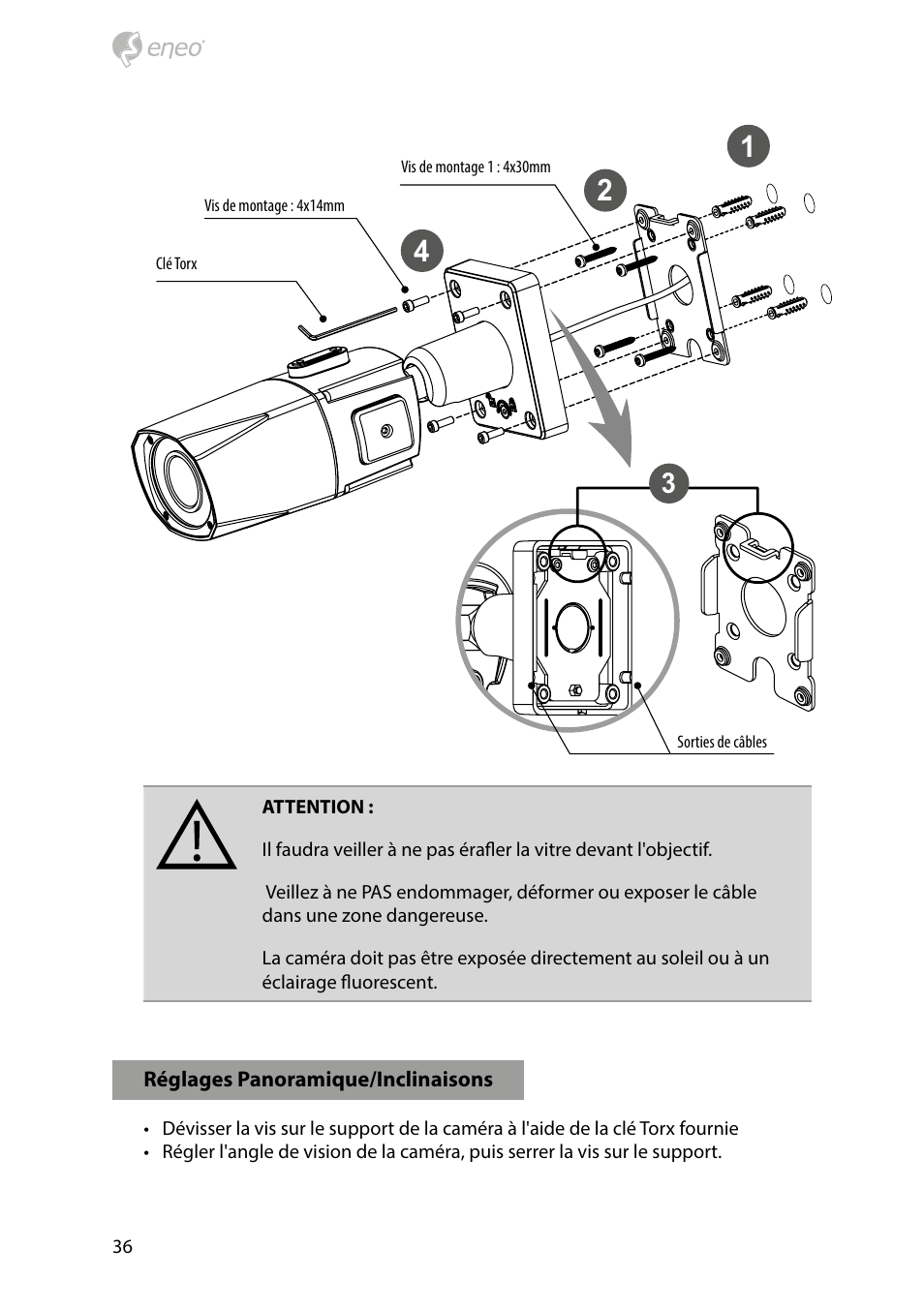Eneo PXB-2080MIR D User Manual | Page 36 / 48