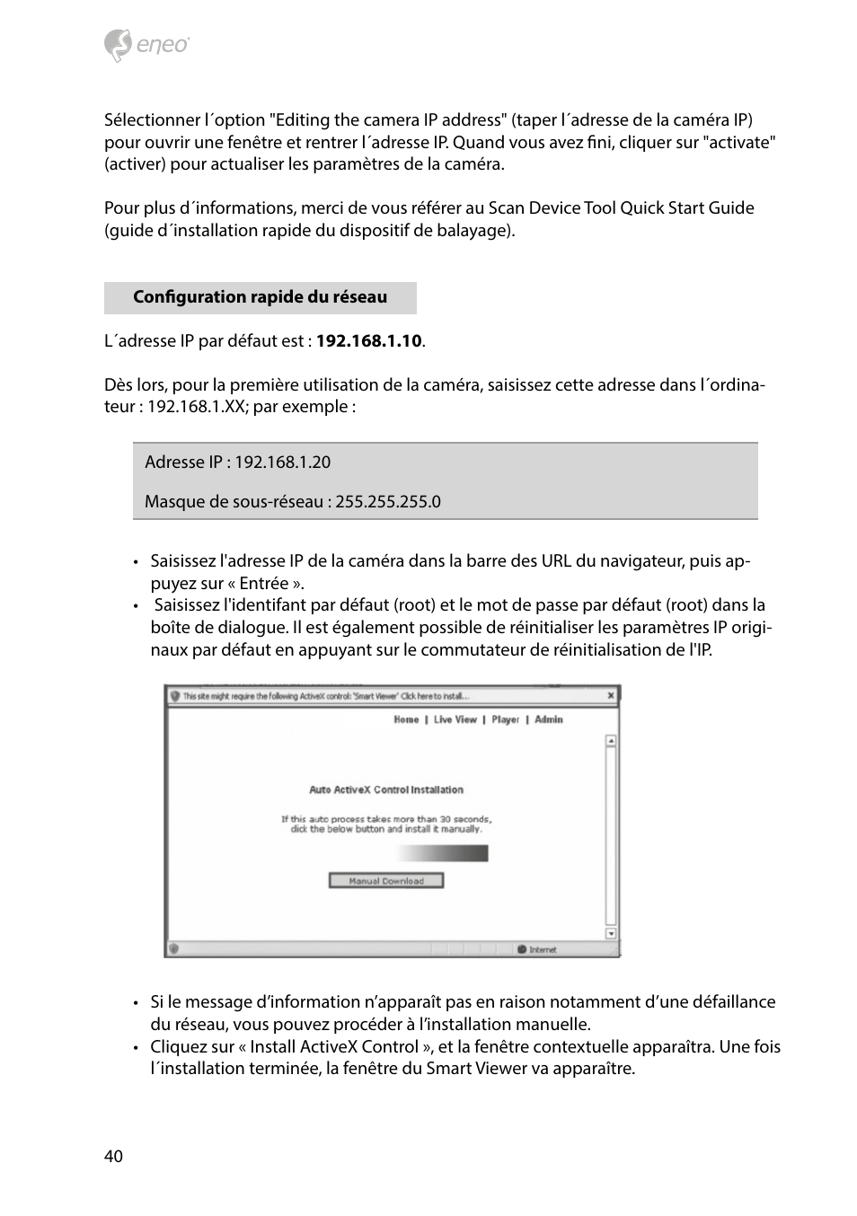 Eneo PXB-2080MIR D User Manual | Page 40 / 48