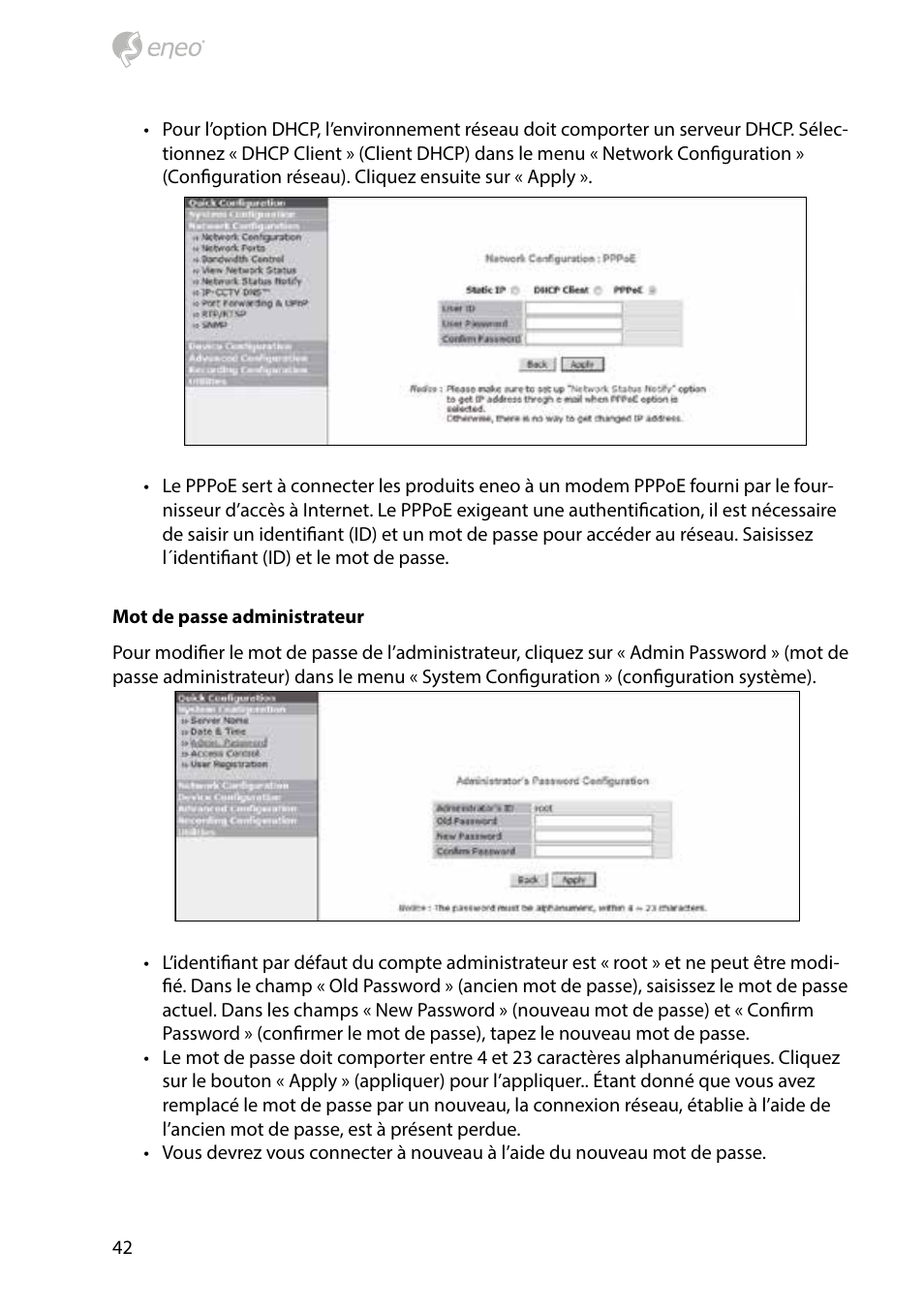Eneo PXB-2080MIR D User Manual | Page 42 / 48