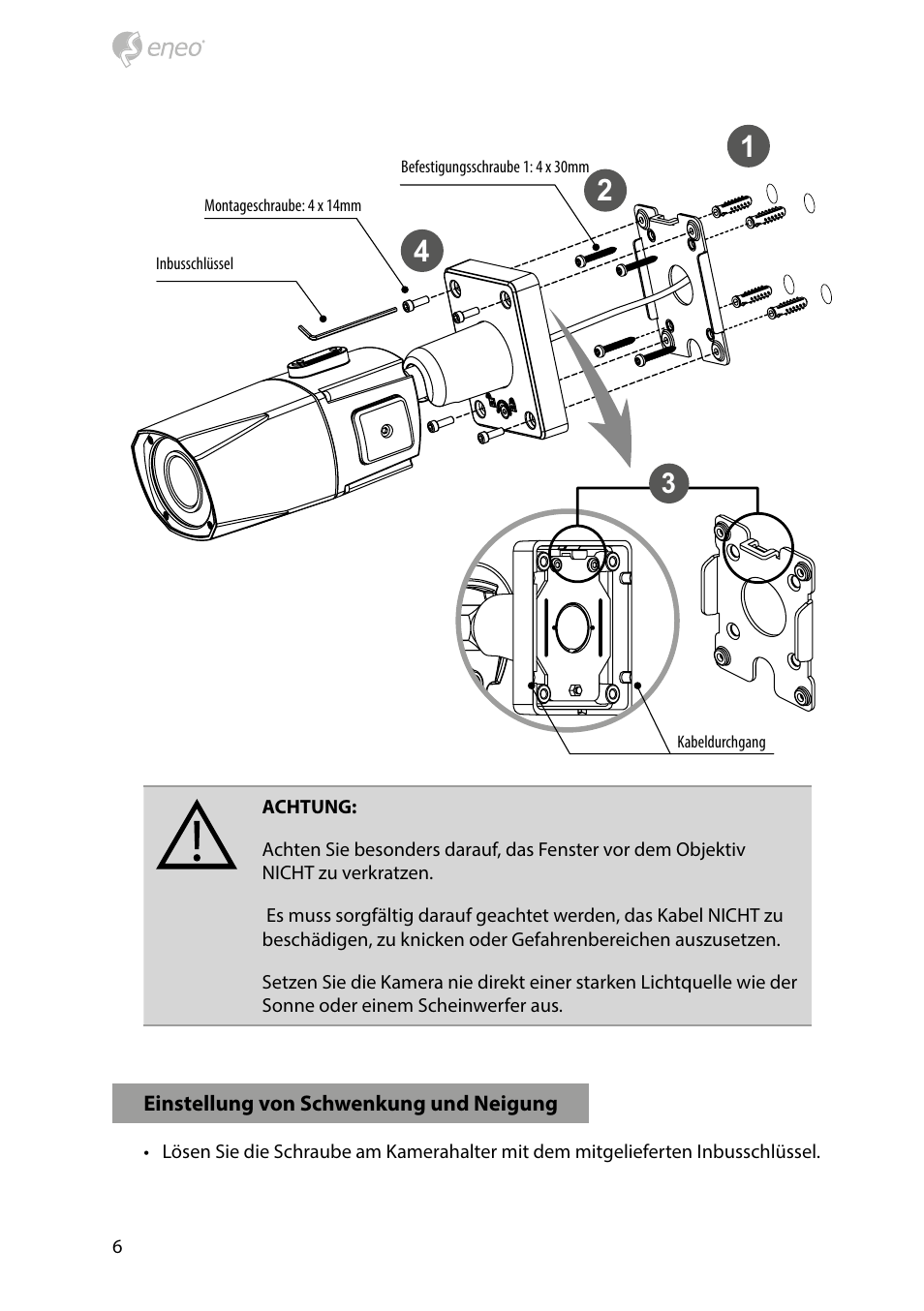 Eneo PXB-2080MIR D User Manual | Page 6 / 48