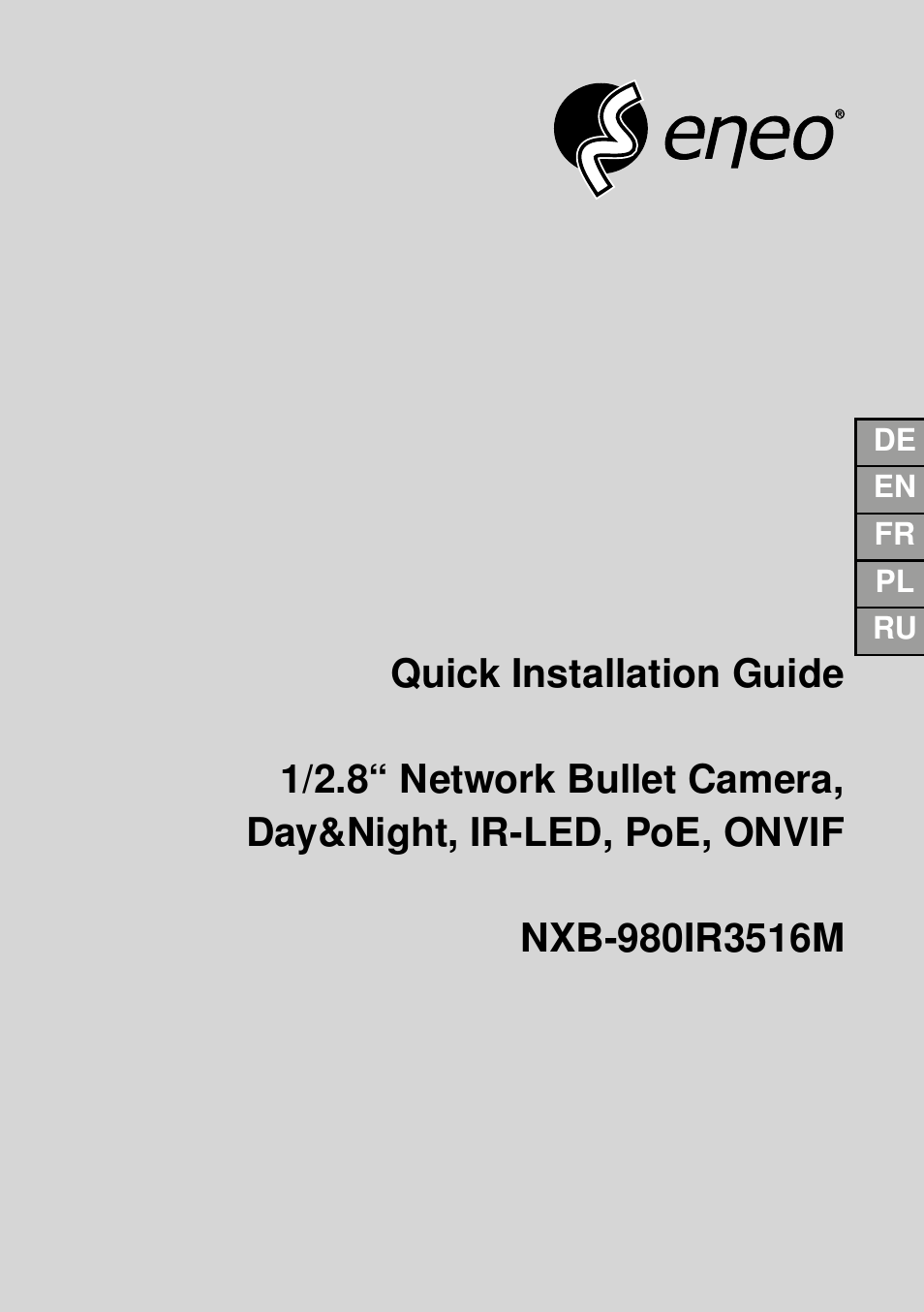 Eneo NXB-980IR3516M User Manual | 60 pages