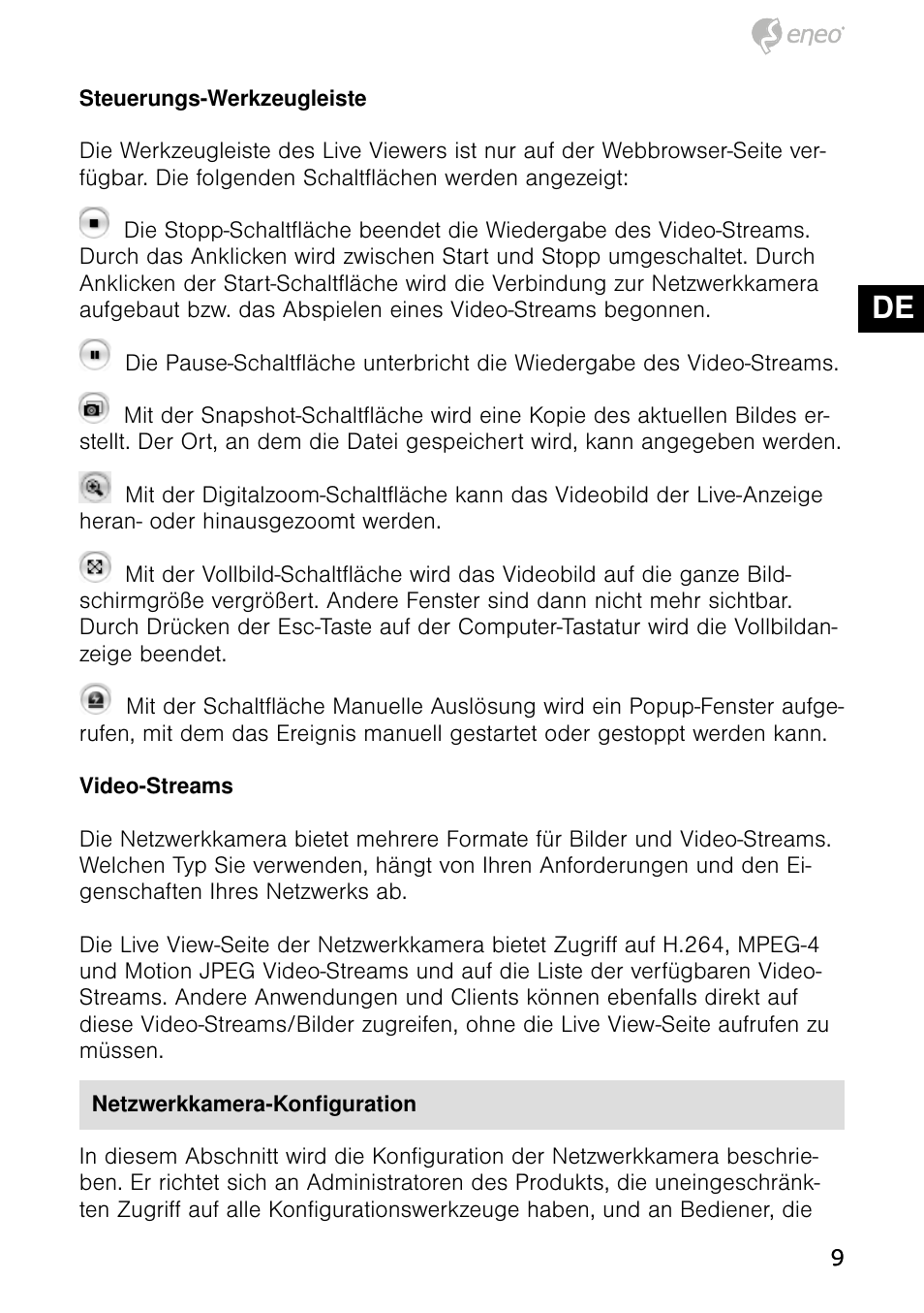 De en fr pl ru | Eneo NXB-980IR3516M User Manual | Page 9 / 60