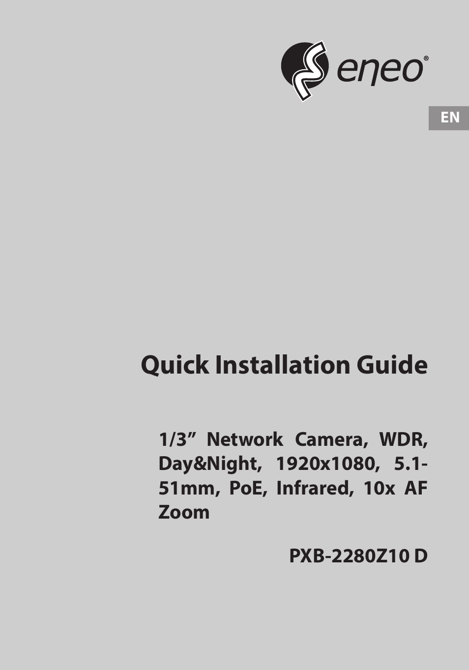 Eneo PXB-2280Z10 D User Manual | 36 pages