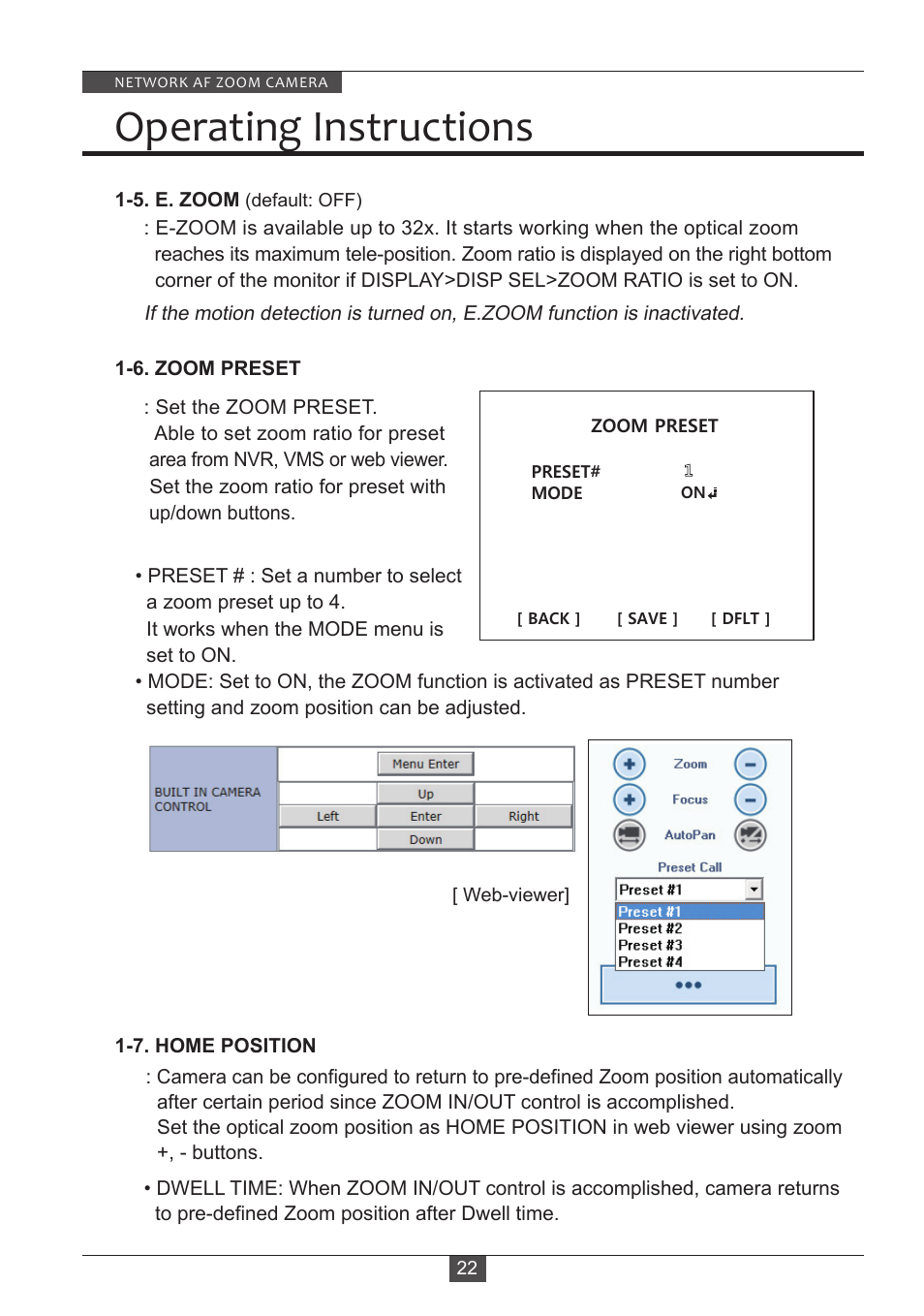 Operating instructions | Eneo PXB-2280Z10 D User Manual | Page 22 / 36