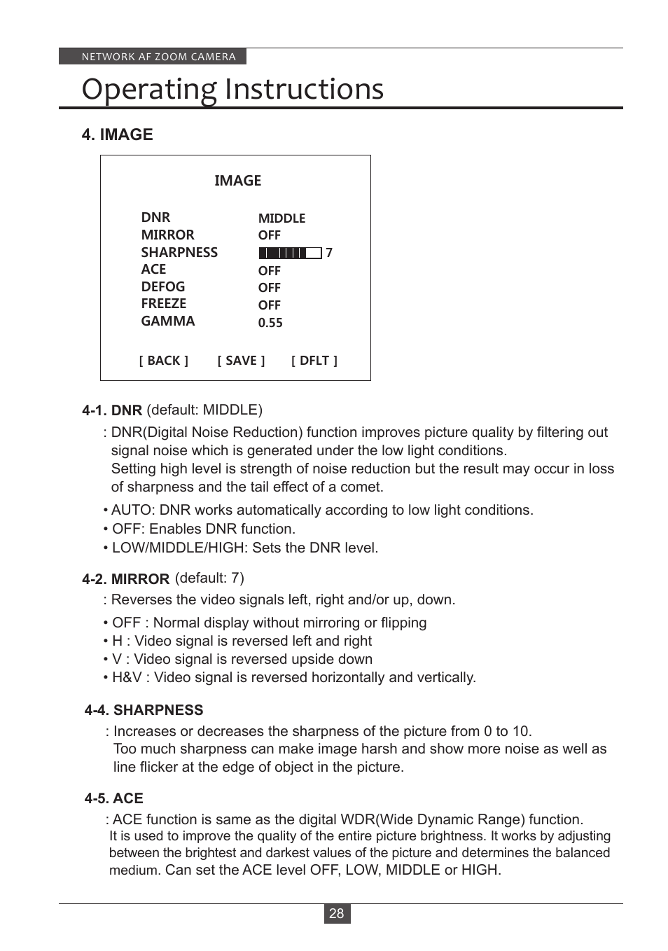 Operating instructions | Eneo PXB-2280Z10 D User Manual | Page 28 / 36