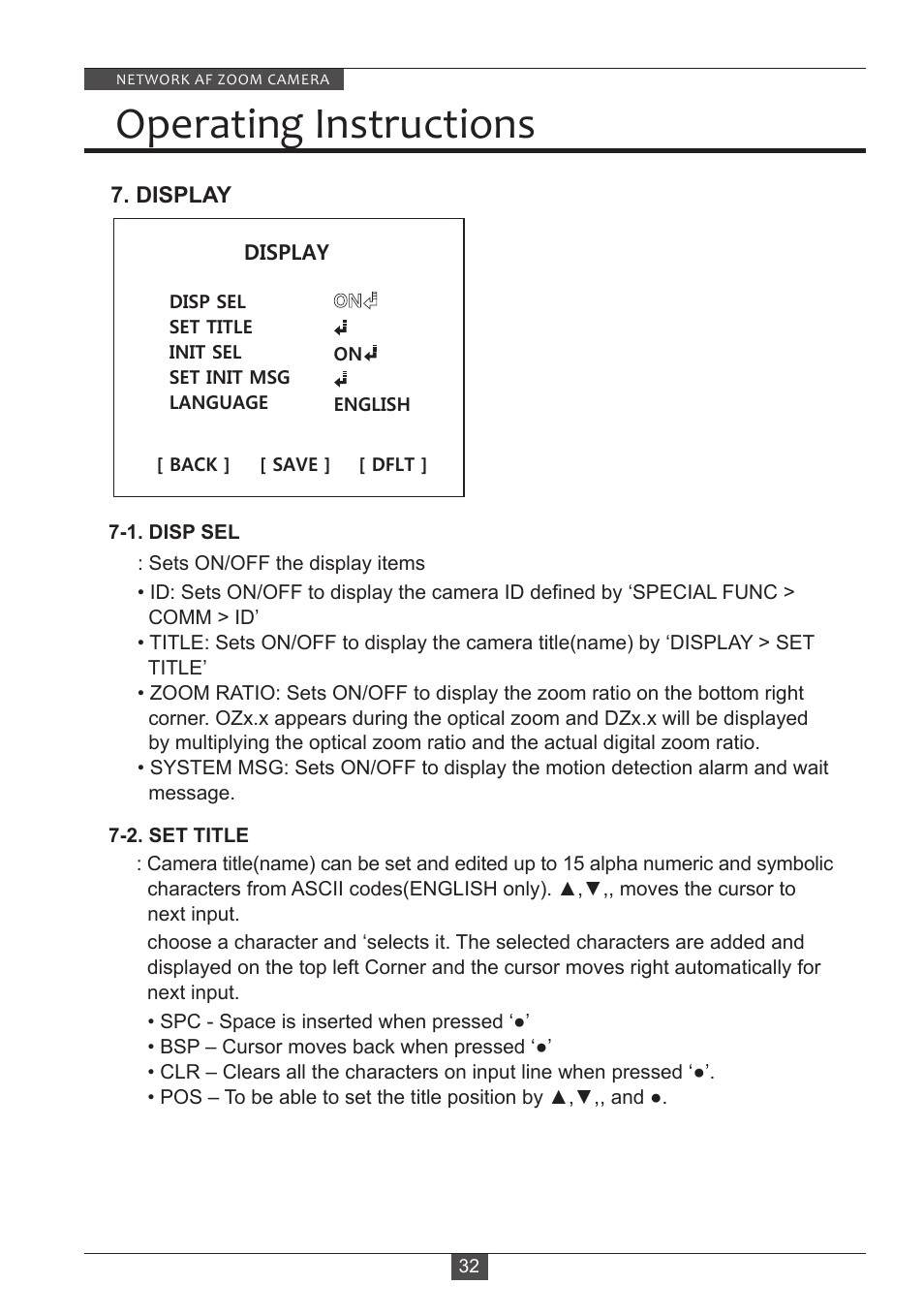 Operating instructions | Eneo PXB-2280Z10 D User Manual | Page 32 / 36