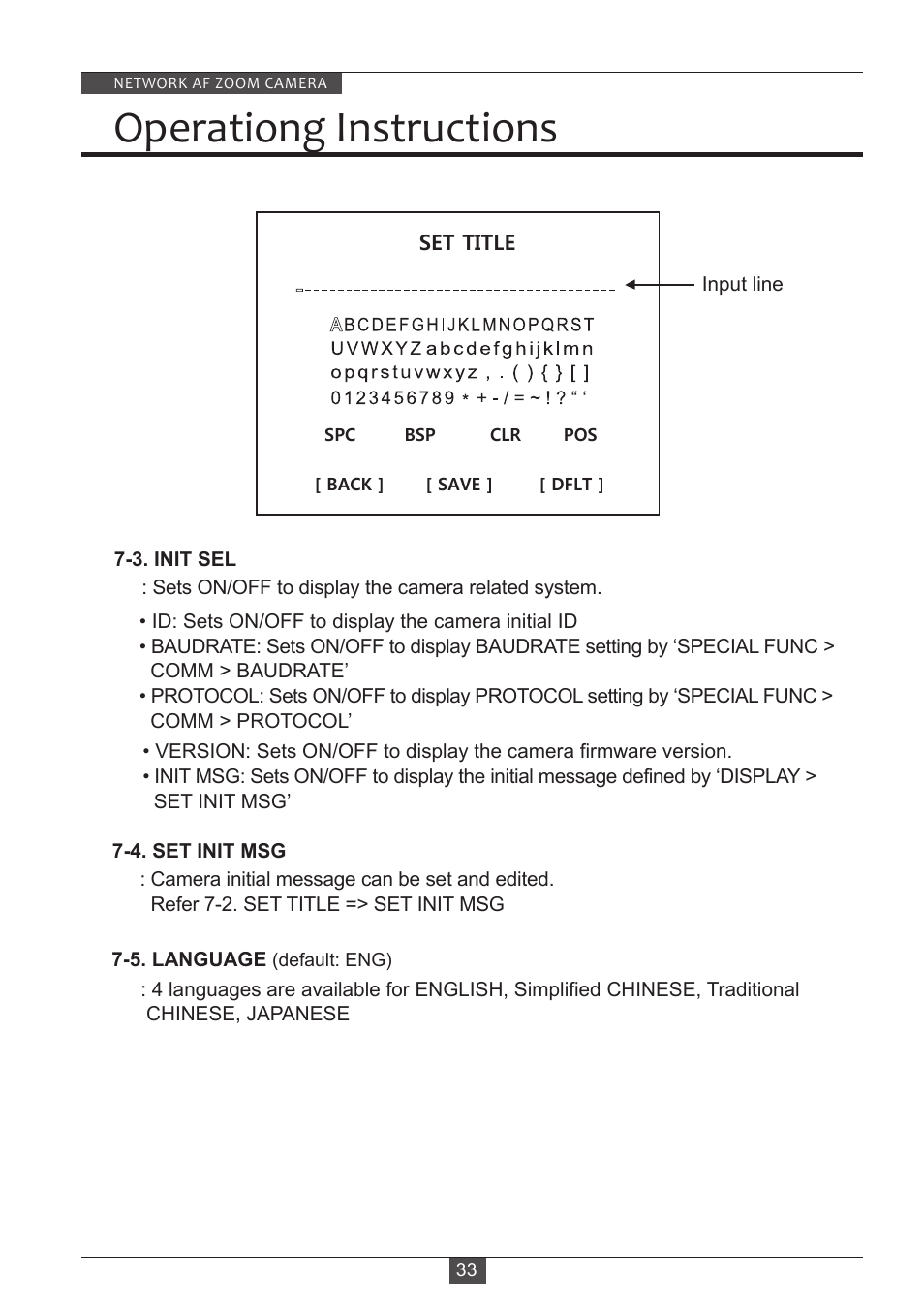 Operationg instructions | Eneo PXB-2280Z10 D User Manual | Page 33 / 36