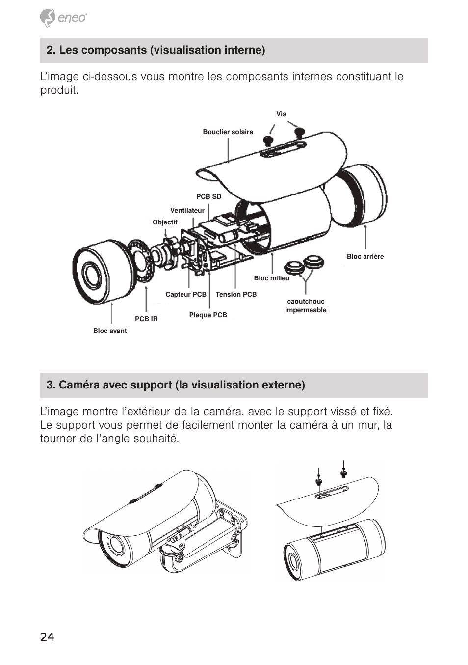Eneo GXB-1710M/IR User Manual | Page 24 / 52