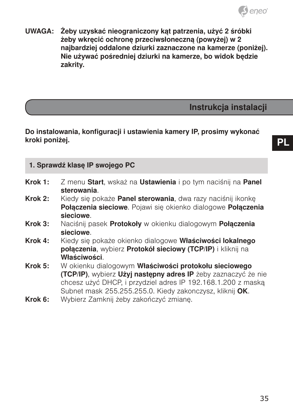 De en fr pl ru de en fr pl ru | Eneo GXB-1710M/IR User Manual | Page 35 / 52