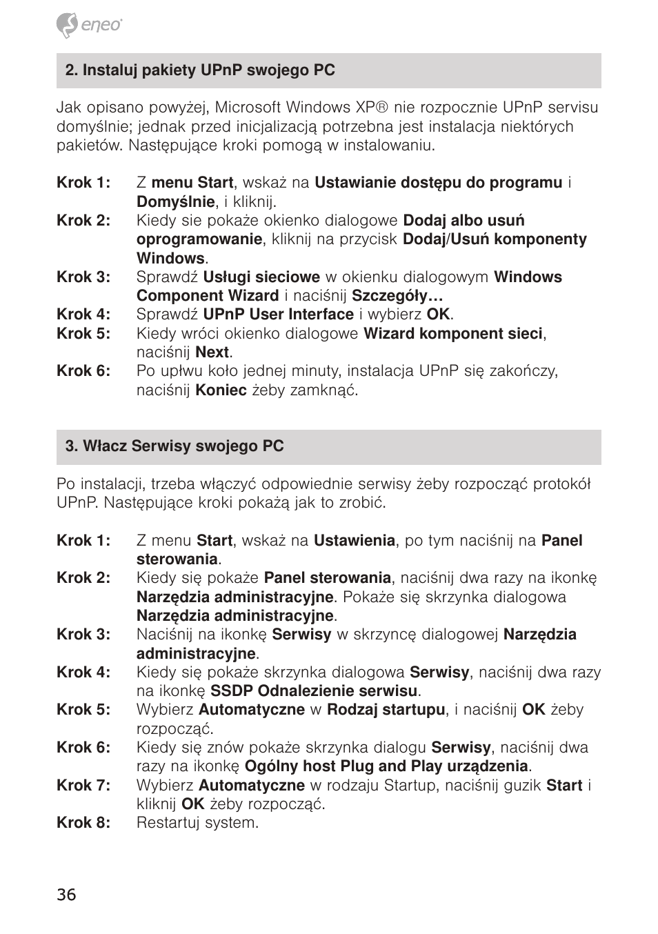 Eneo GXB-1710M/IR User Manual | Page 36 / 52