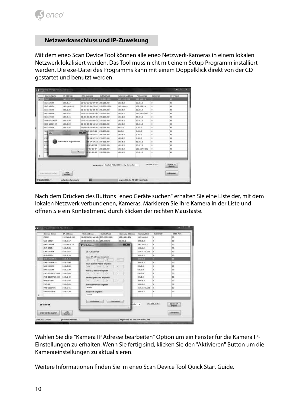 Eneo NXD-2030PTZ1080IR User Manual | Page 10 / 60