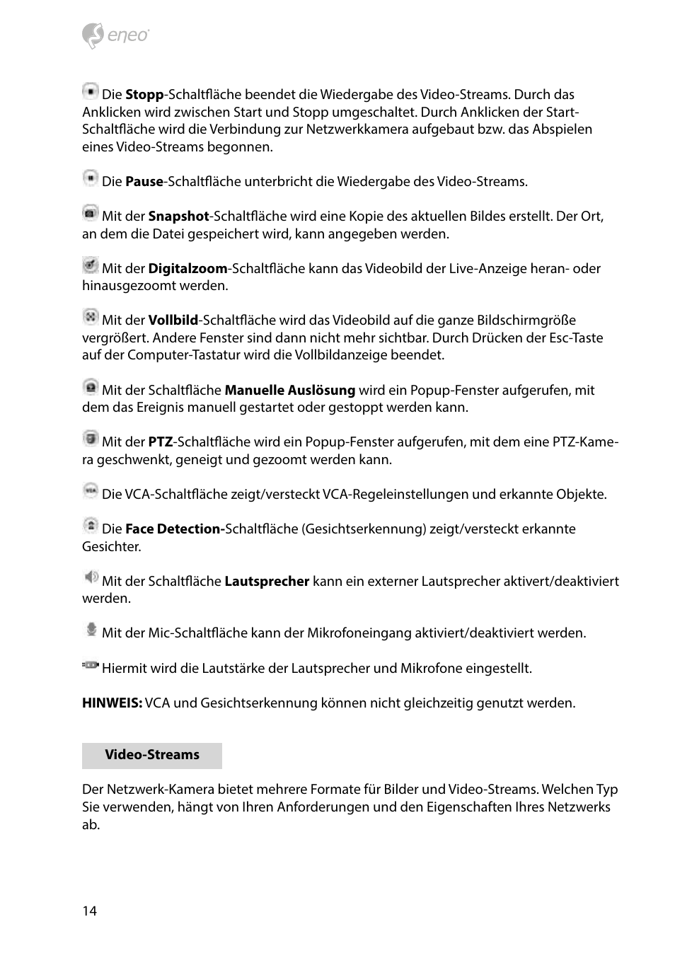 Eneo NXD-2030PTZ1080IR User Manual | Page 14 / 60