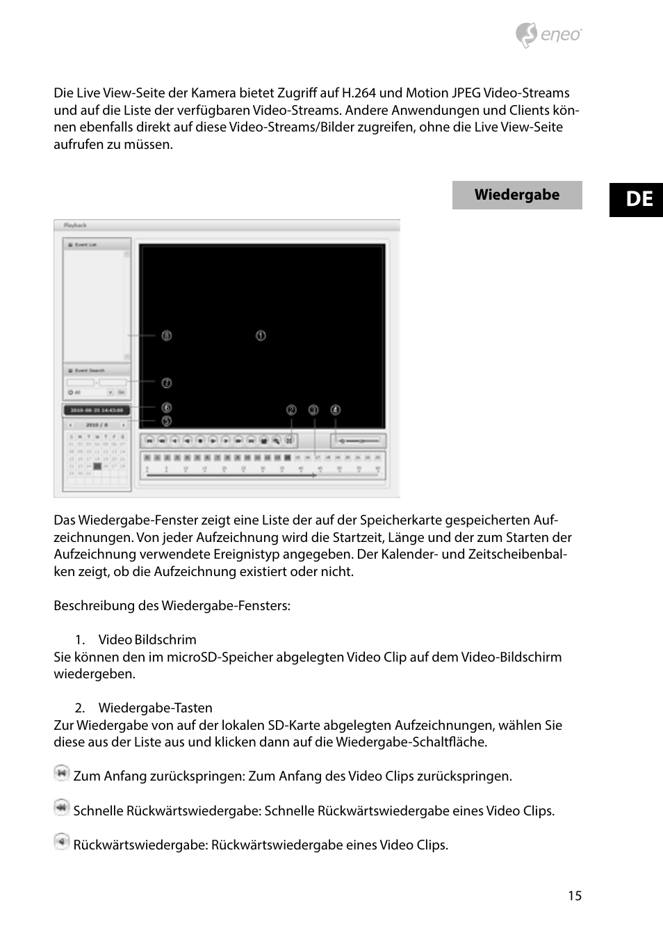 Eneo NXD-2030PTZ1080IR User Manual | Page 15 / 60