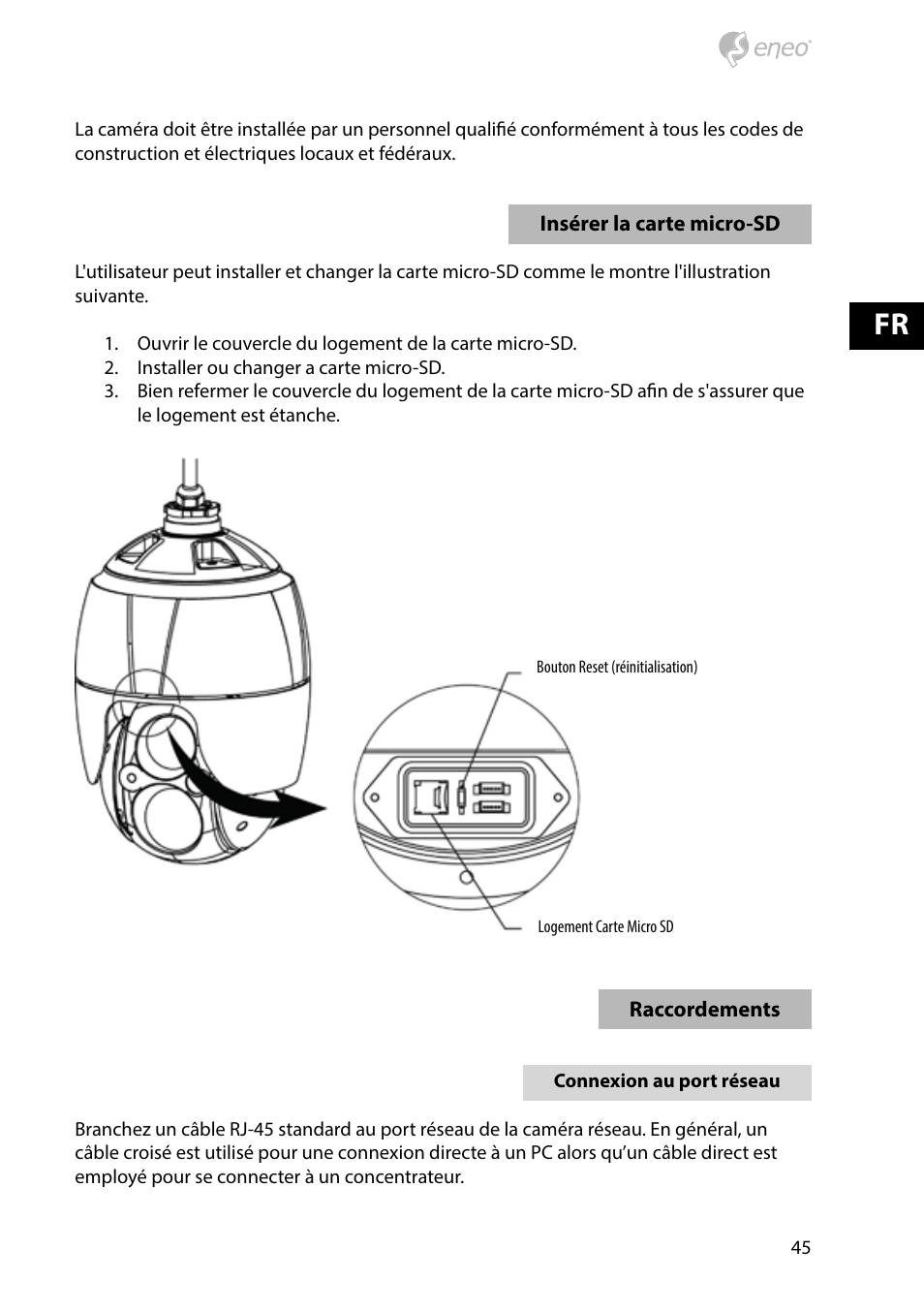 Eneo NXD-2030PTZ1080IR User Manual | Page 45 / 60