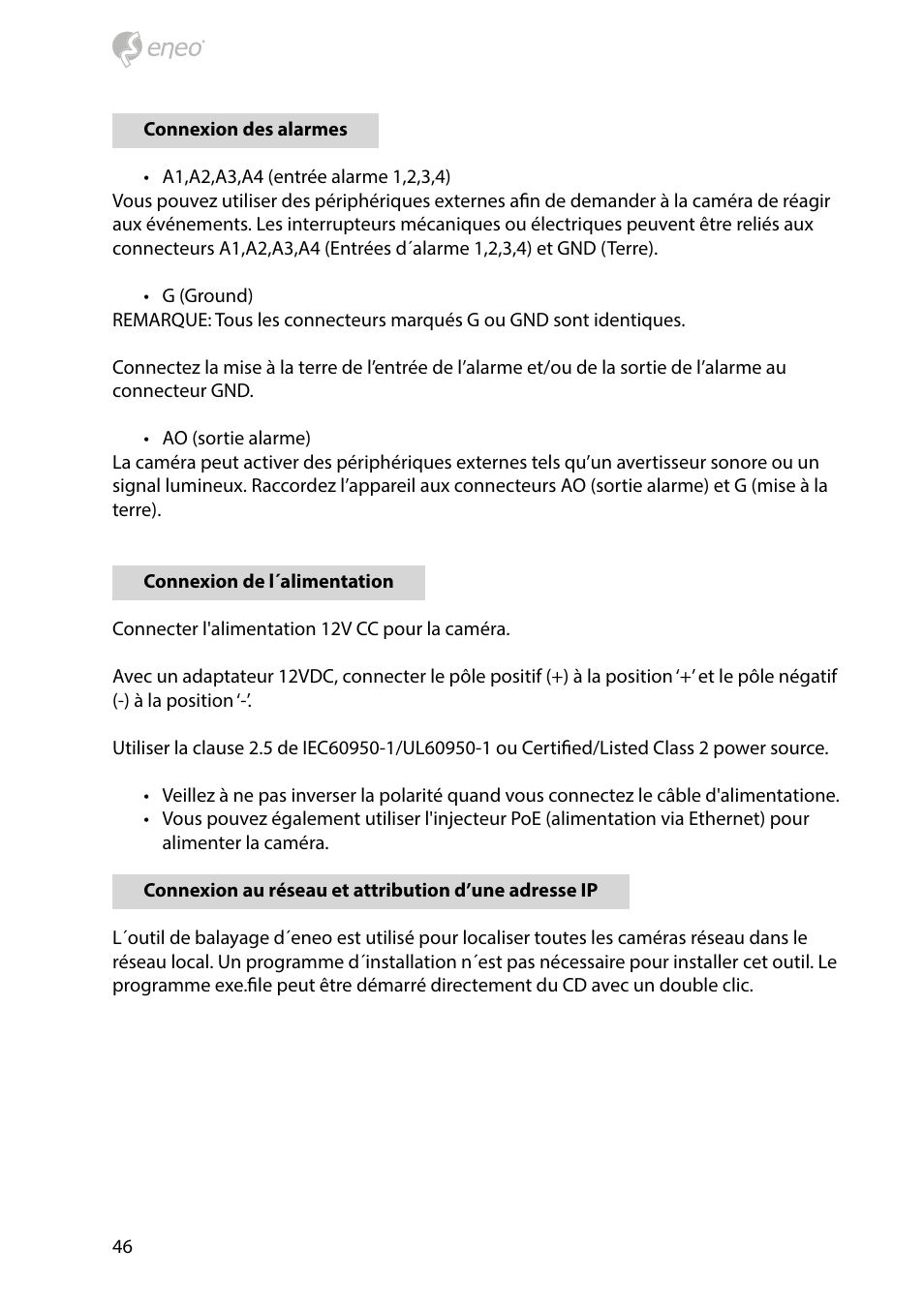 Eneo NXD-2030PTZ1080IR User Manual | Page 46 / 60