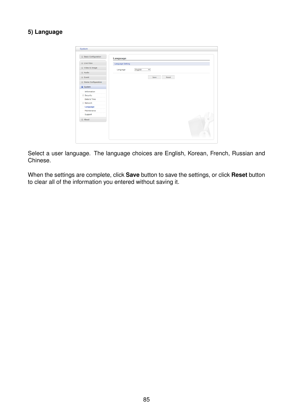 Eneo NXD-2030PTZ1080IR User Manual | Page 85 / 96