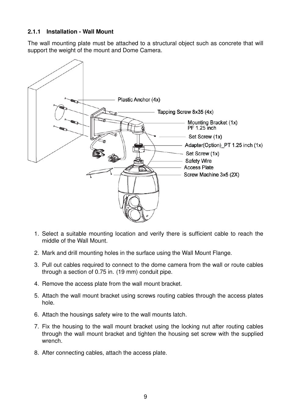 Eneo NXD-2030PTZ1080IR User Manual | Page 9 / 96