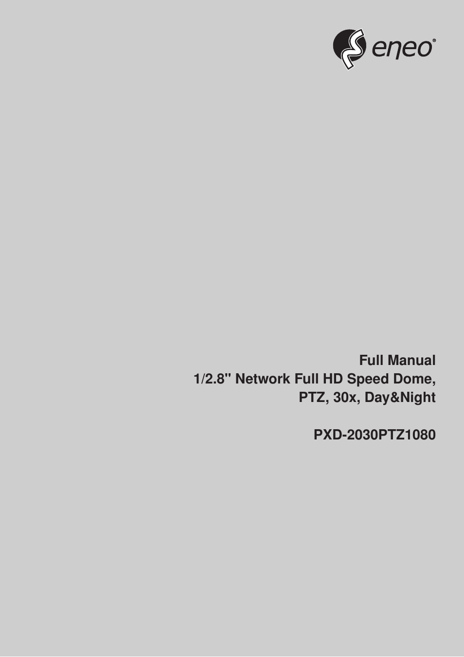 Eneo PXD-2030PTZ1080 User Manual | 24 pages