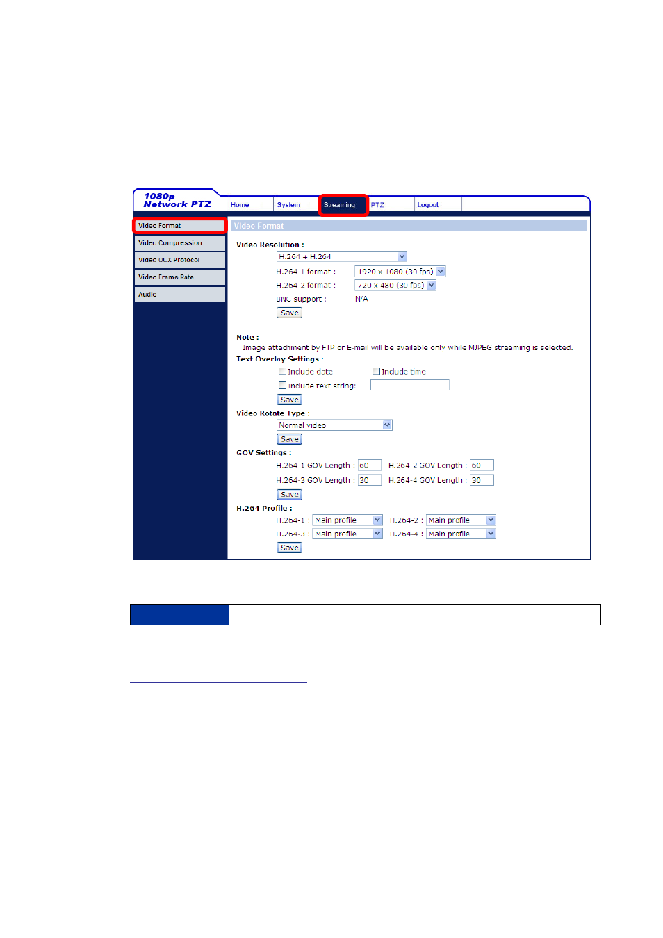 Setup video resolution | Eneo PXD-2030PTZ1080 User Manual | Page 12 / 24