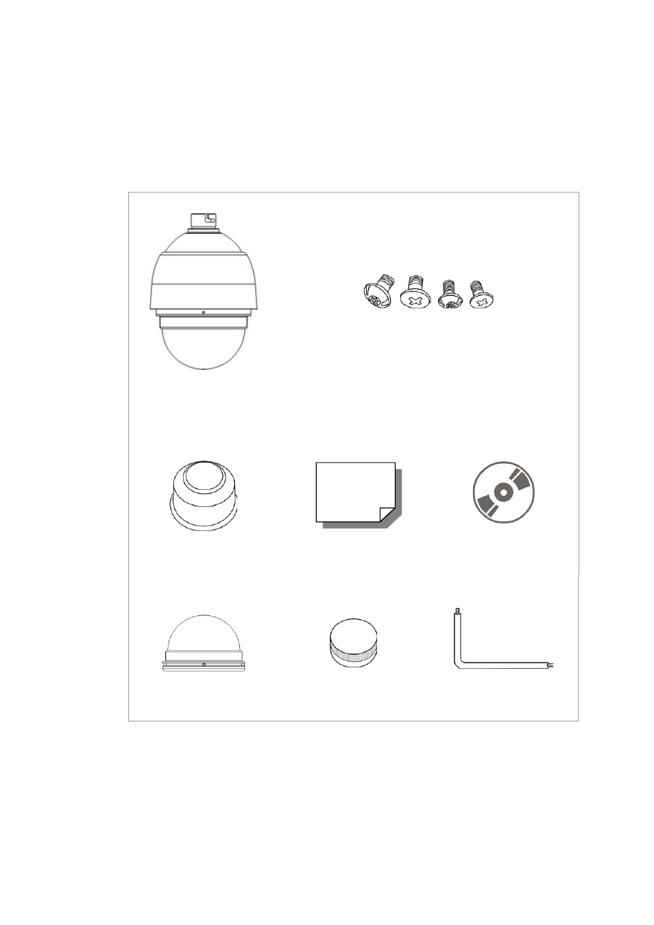 2 package contents, Package contents | Eneo PXD-2030PTZ1080 User Manual | Page 4 / 24