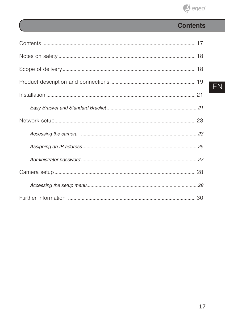 De en fr pl ru | Eneo PTB-1125F075 User Manual | Page 17 / 76