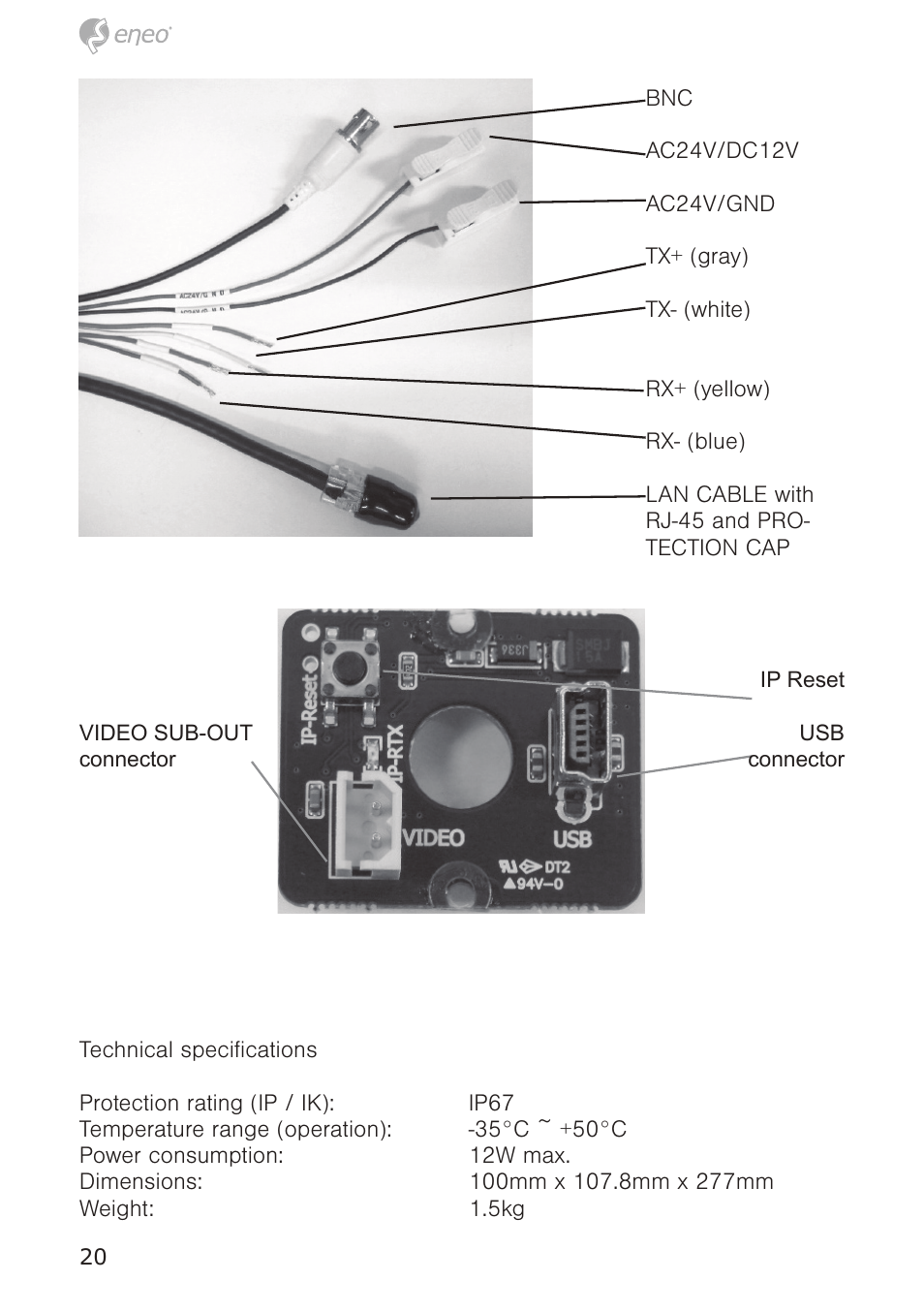 Eneo PTB-1125F075 User Manual | Page 20 / 76