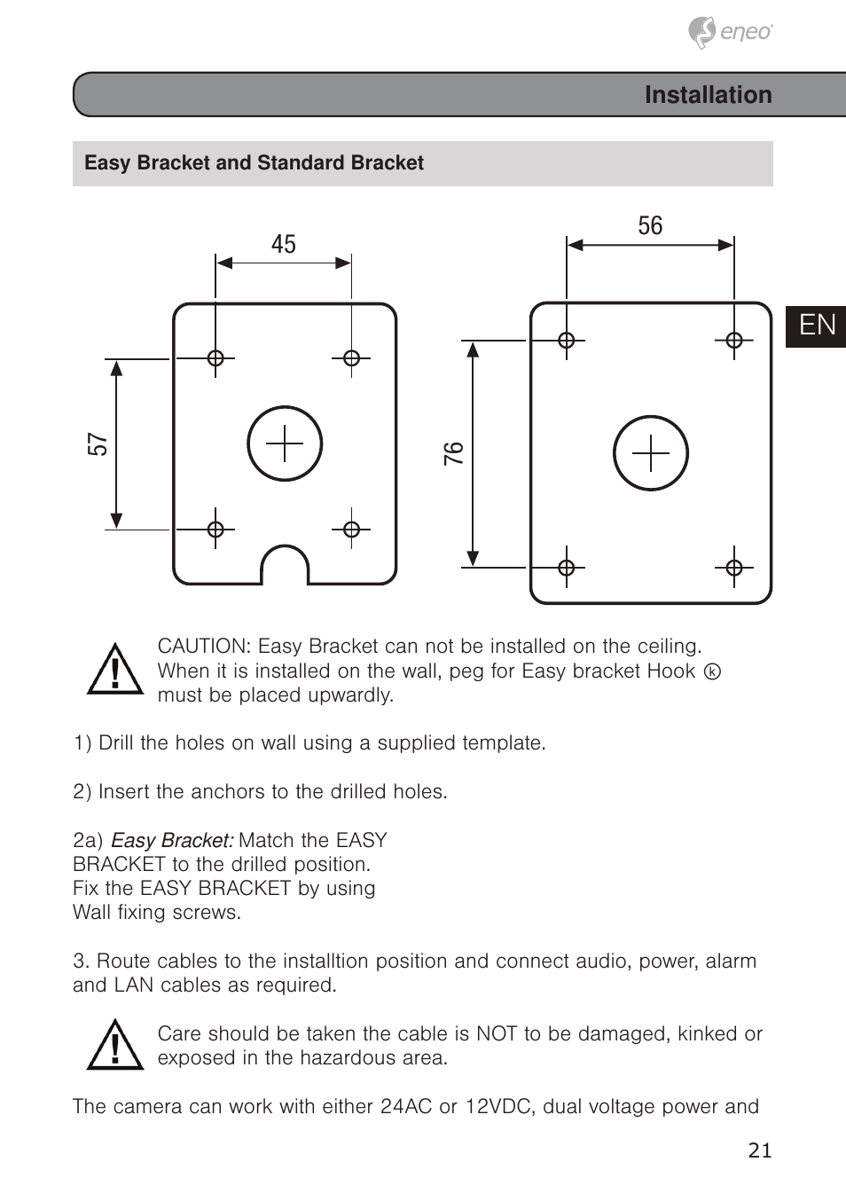 De en fr pl ru | Eneo PTB-1125F075 User Manual | Page 21 / 76