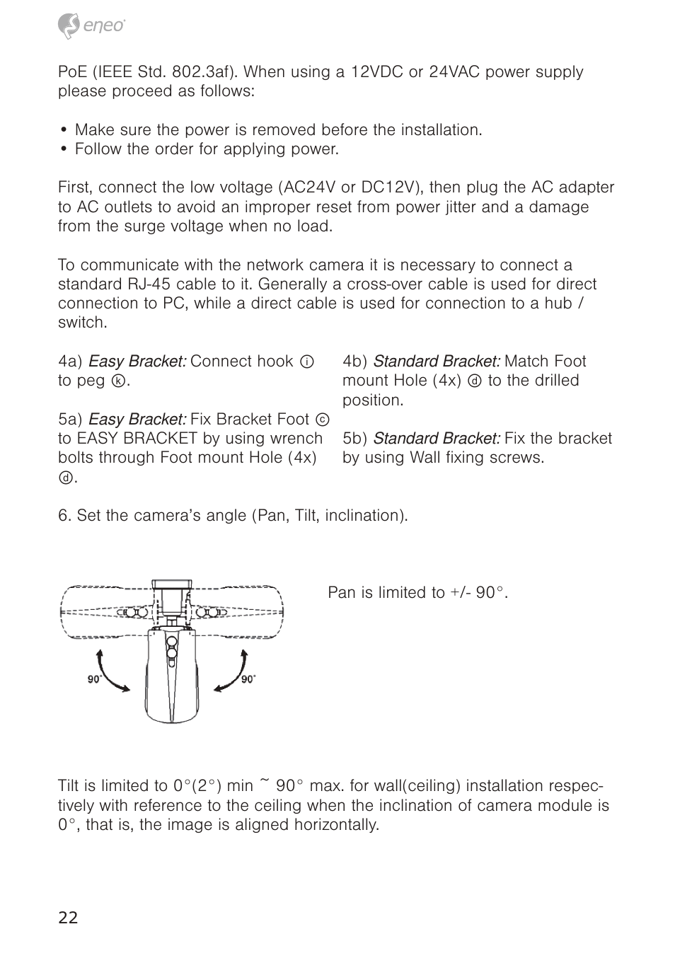 Eneo PTB-1125F075 User Manual | Page 22 / 76